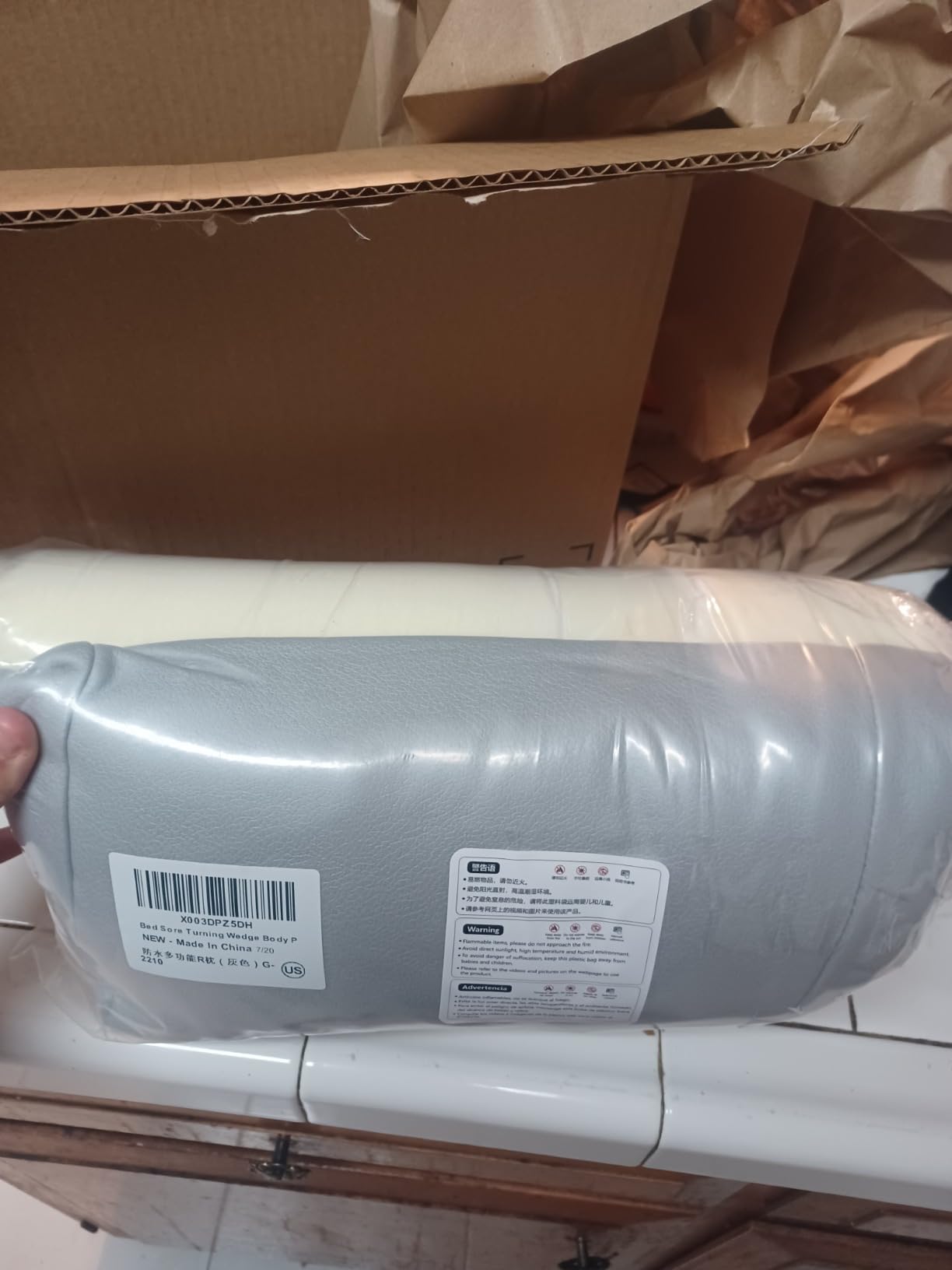 Bedsore Turning Wedge Pillow Side Sleeping Body Positioning Anti Bed Sores Treatment Bedridden Elderly Patient Foam Cushion Prevent Pressure Ulcer Incline Wedge Medical Nursing Care After Surgery customer photo 1