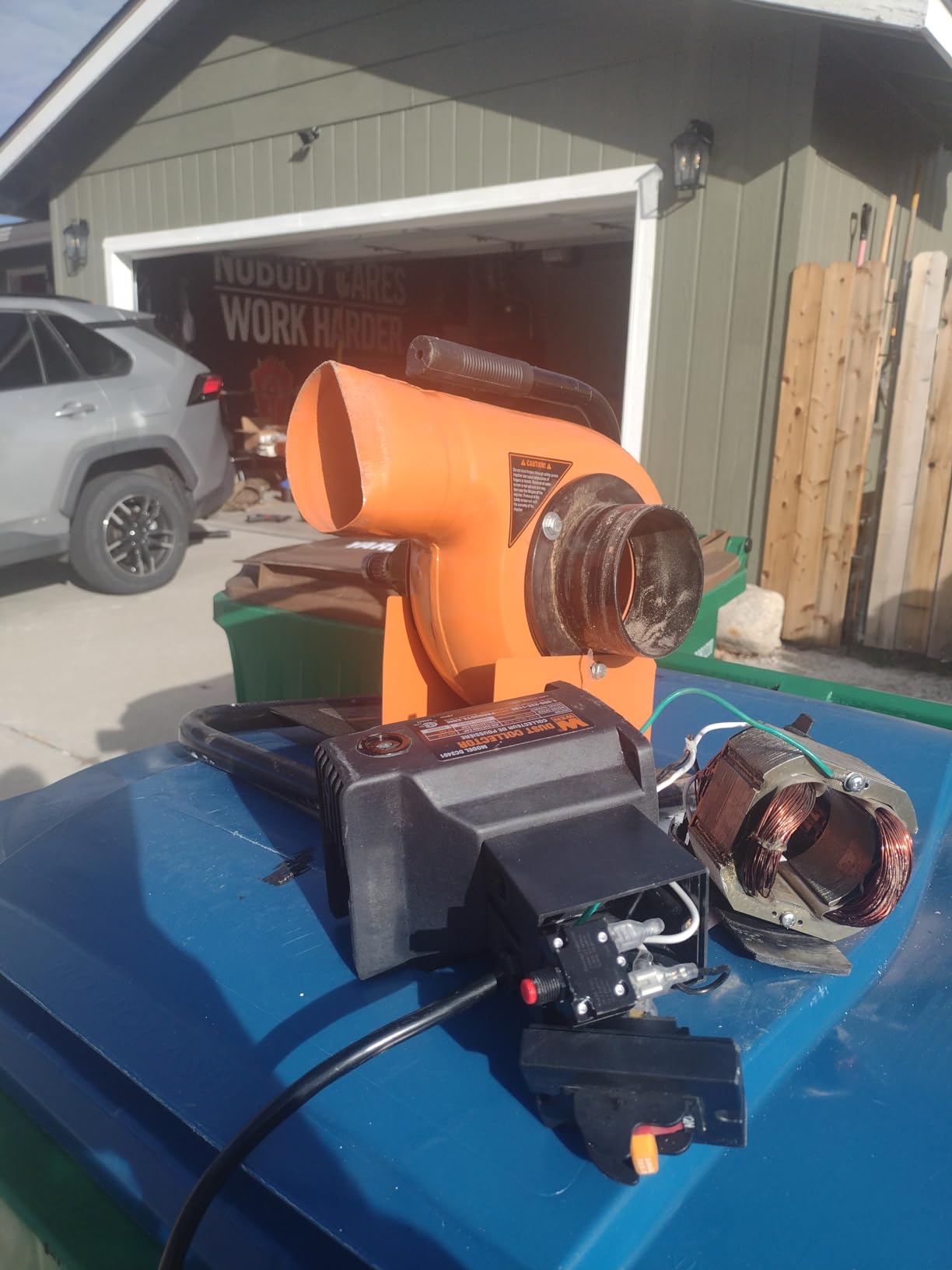 WEN Woodworking Dust Collector, 5.7-Amp Motor with 12-Gallon Bag, Mobile Base, and Optional Wall Mount (DC3401) customer photo 2