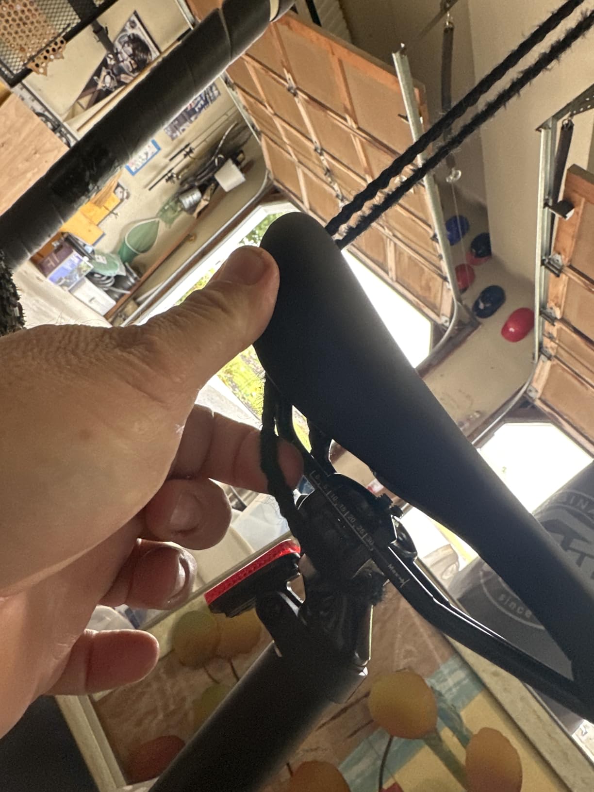 Wallmaster Ceiling Bike Hanger, Bicycle Lift Hoist Pulley System for Garage | Overhead Bike Hanger with 50lb Capacity, Indoor Bicycle Hooks, 2 Pack customer photo 1