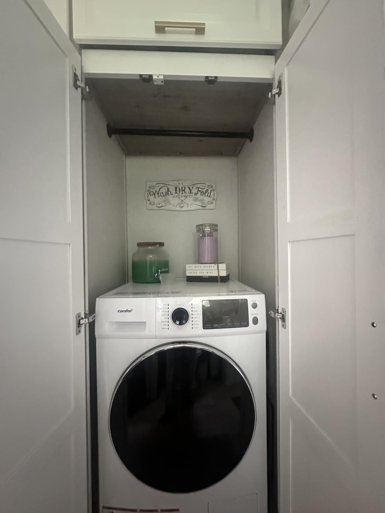 COMFEE' 24 inch Washer and Dryer Combo 2.7 cu.ft 26lbs Washing Machine Steam Care, Overnight Dry, No Shaking Front Load Full-Automatic Machine, White customer photo 1