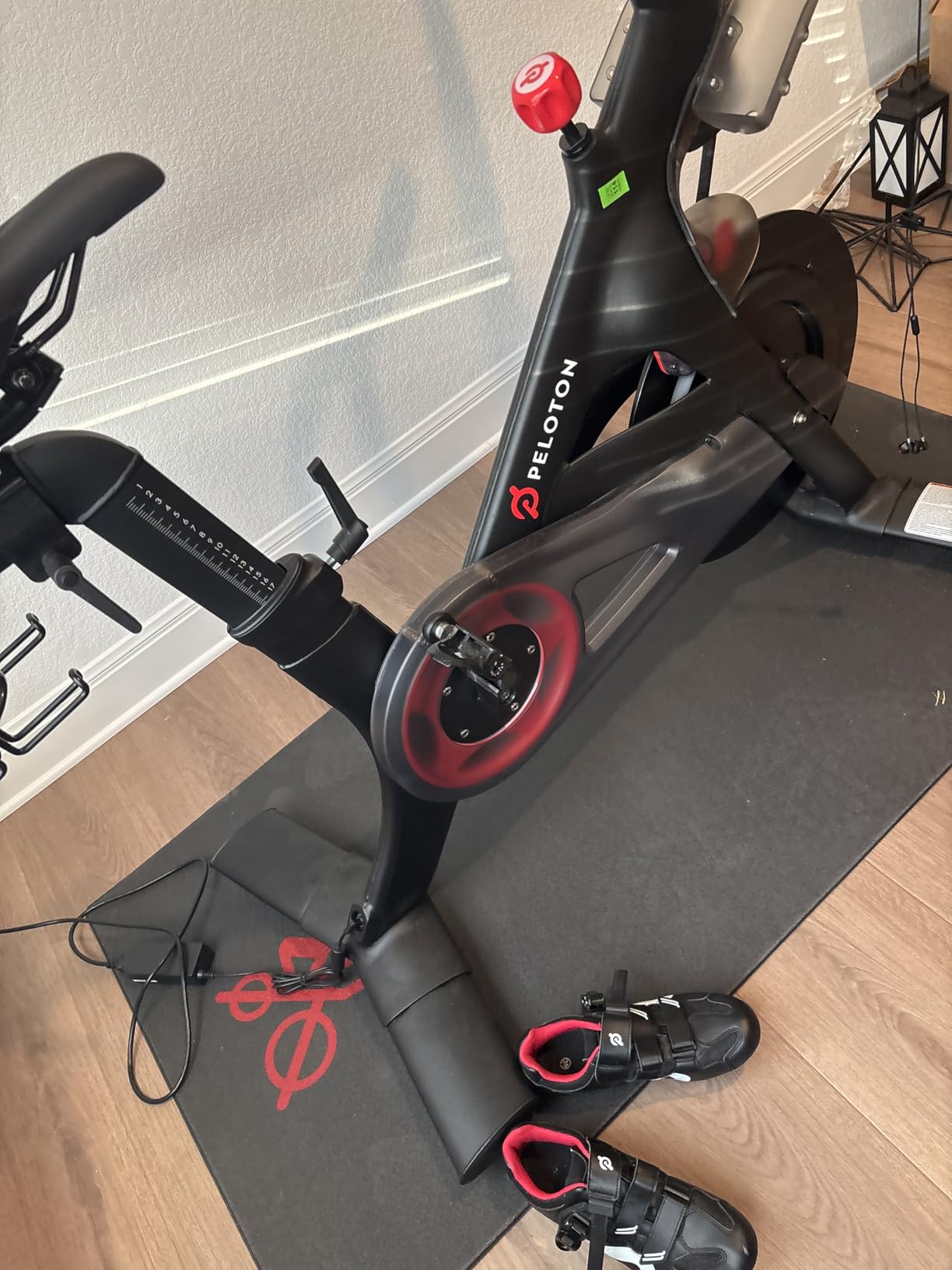 Bike Mat Compatible with Peloton Bike, 6mm Floor Protector | 6mm bike mat compatible with Peloton bike, providing non-slip waterproof protection for hardwood or carpet customer photo 2