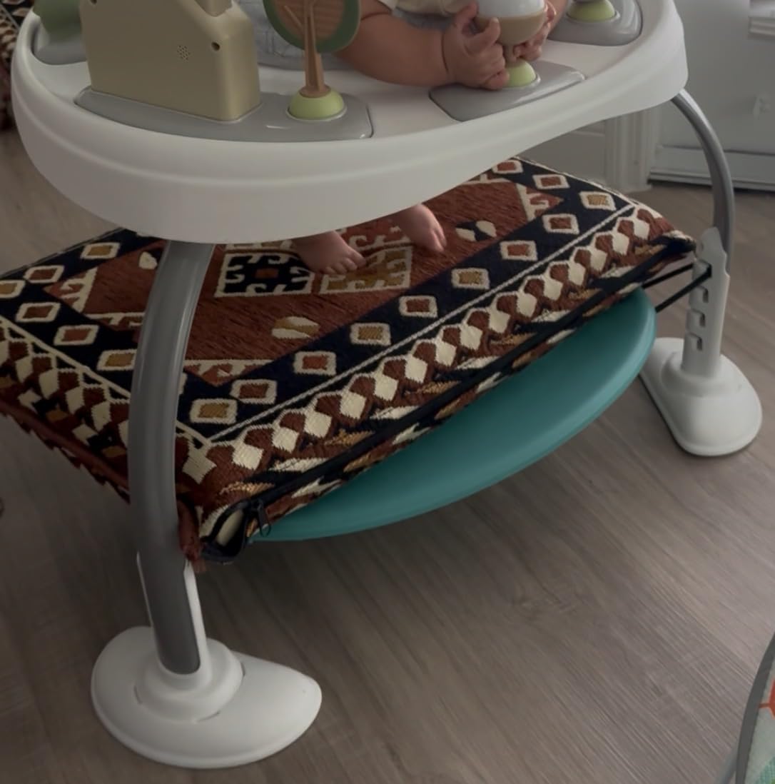 Ingenuity Spring & Sprout 2-in-1 Baby Activity Center Jumper and Table with Infant Toys - Ages 6 Months +, First Forest customer photo 1