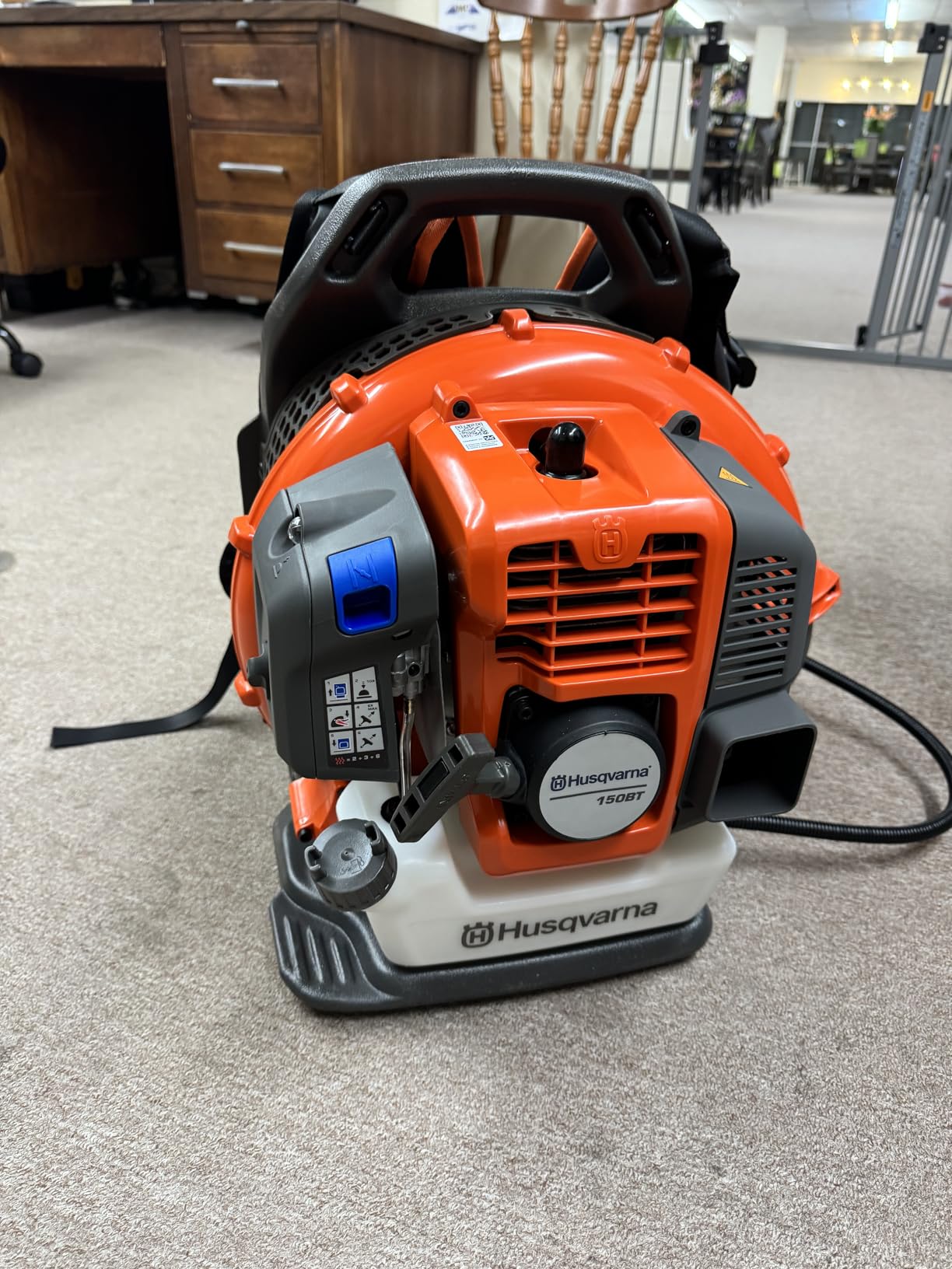 Husqvarna 150BT Gas Leaf Blower, 51-cc 2.16-HP 2-Cycle Backpack Leaf Blower, 765-CFM, 270-MPH, 22-N Powerful Clearing Performance and Ergonomic Harness System customer photo 1