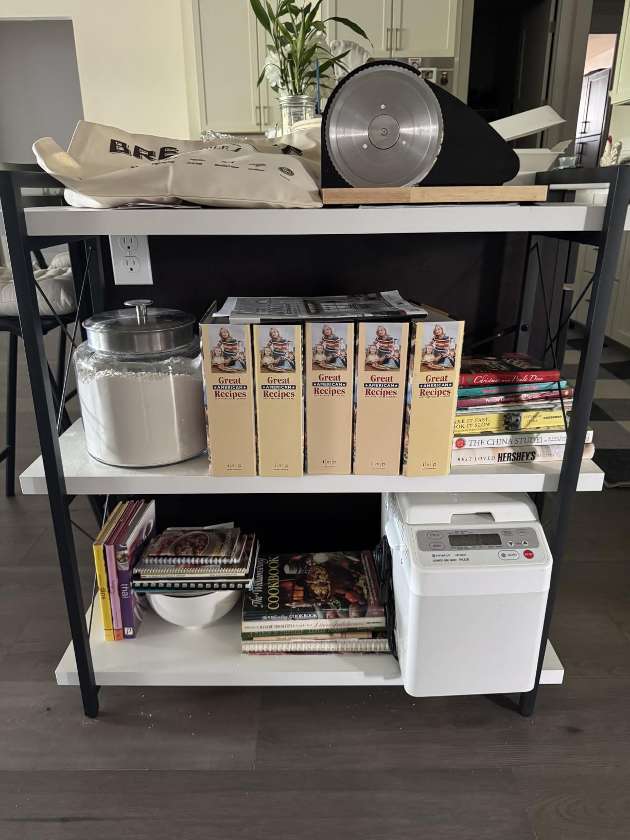 HCHQHS 3-Tier Industrial Bookshelf, 35