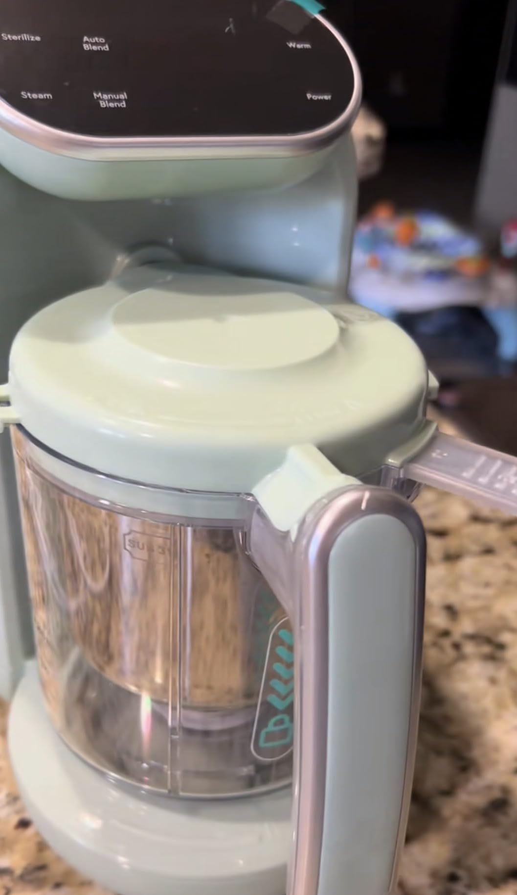 Chefhandy 5-in-1 Baby Food Maker with Stainless Steel Steam Basket, Green customer photo 2