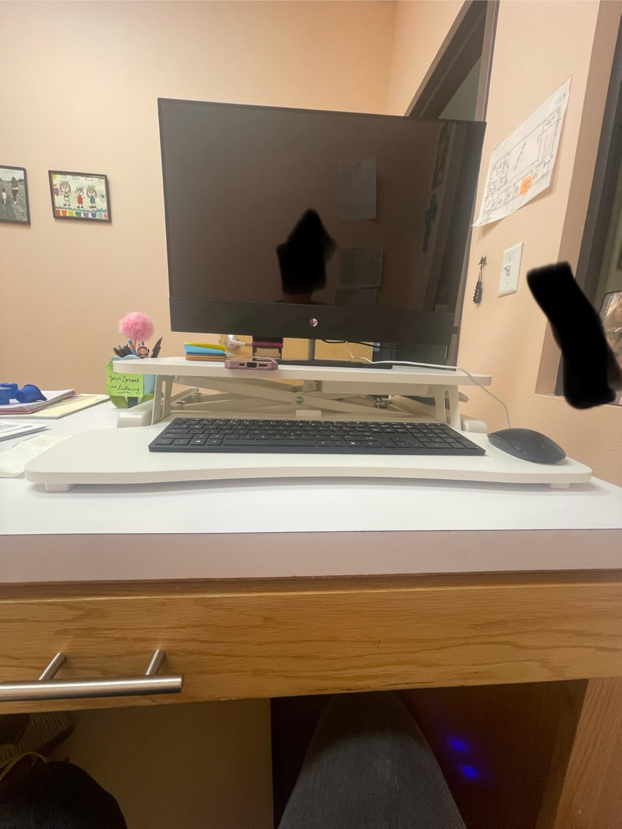 VIVO Black 26 in Standing Desk Converter, DESK-V026KB customer photo 1