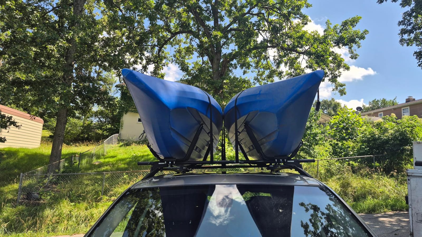Kayak Roof Rack, 2 Pair J-Bar Roof Rack with 4 Ropes. Heavy Duty Kayak Roof Carrier for Your Canoe SUV and Trucks customer photo 1