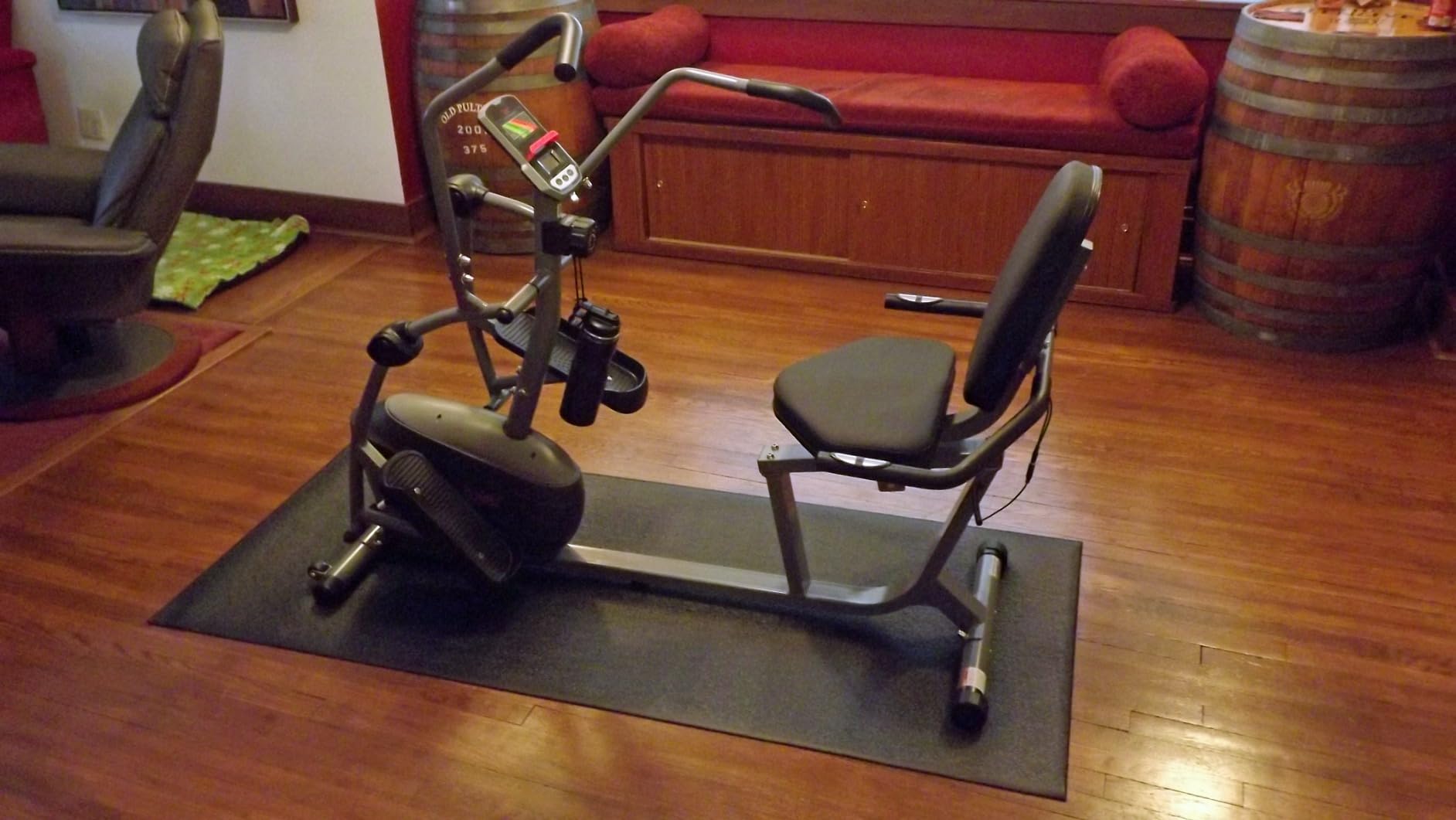 Sunny Health & Fitness Smart Recumbent Cross Trainer with Arm Exerciser | Dual Function Full-Body Workout, 8-Lvl Magnetic Resistance, Adjustable Seat, Step-Thru Frame, Pulse Sensor, Free SunnyFit App customer photo 2