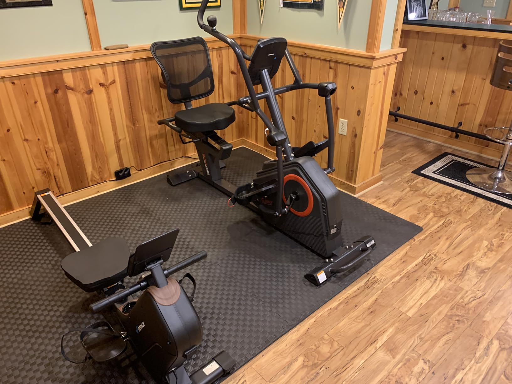 Sunny Health & Fitness Elite Recumbent Cross Trainer & Elliptical Machine with Arm Exercisers for Home Arm/Leg Training, Easy Adjust Seat & Mesh Backrest, Free SunnyFit App Bluetooth Connectivity customer photo 2