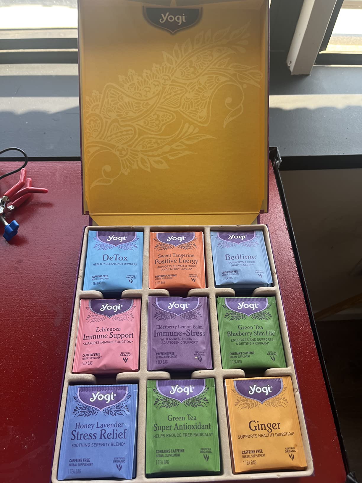 Yogi Favorites Gift Box, 45 Tea Bags (5 Bags per Flavor) customer photo 1