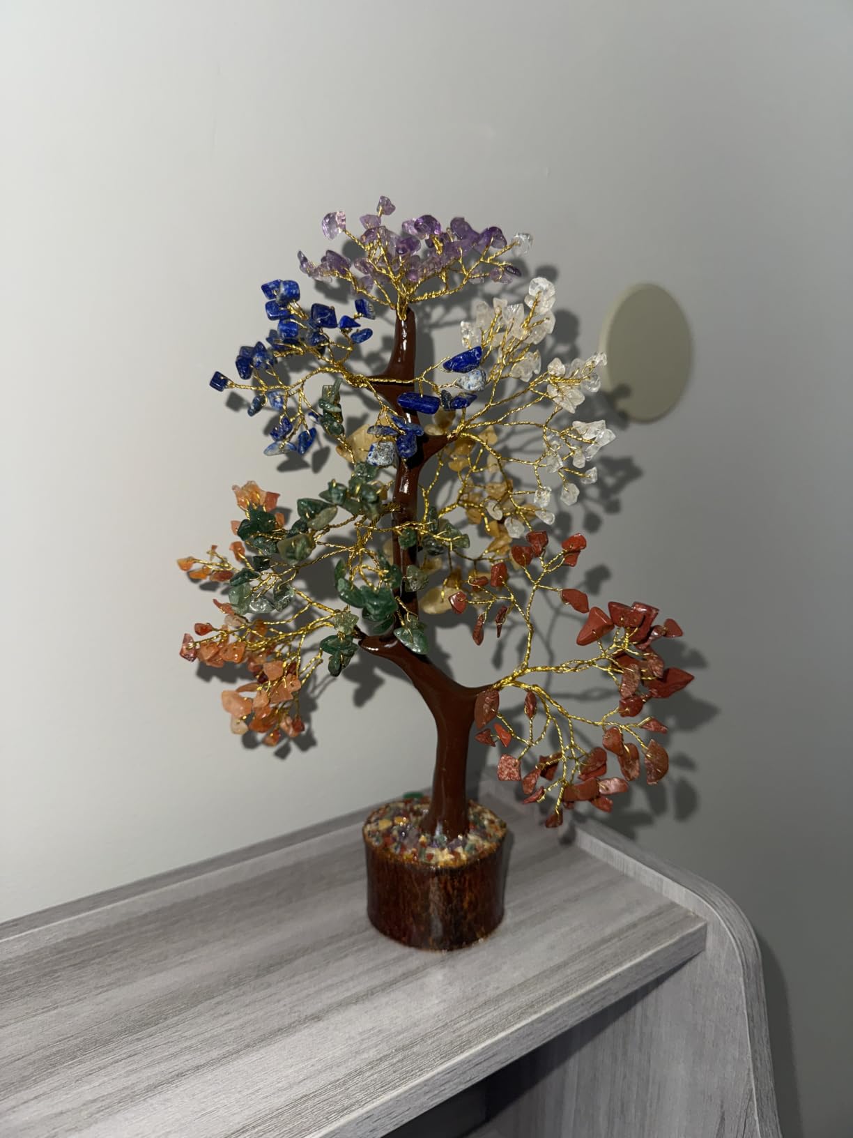 Chakra Tree of Life Birthday Gifts for Women, Mom, Sister, Friends, Handmade Healing Crystal Tree Brings Money, Positivity & Good Luck, Boho Home, Room and Office Desk Decor, Unique Return Gift customer photo 2