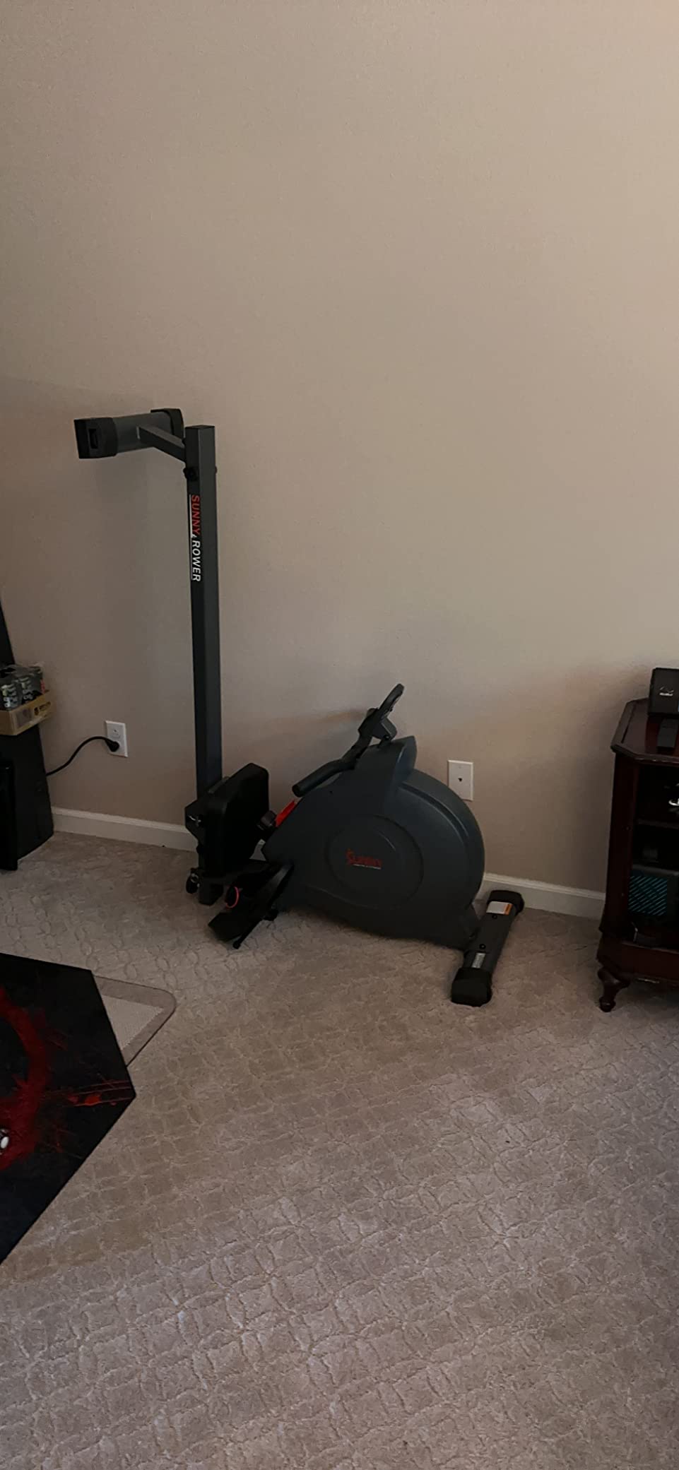 Sunny Health & Fitness Smart Magnetic Rowing Machine with Extra Long Rail customer photo 2
