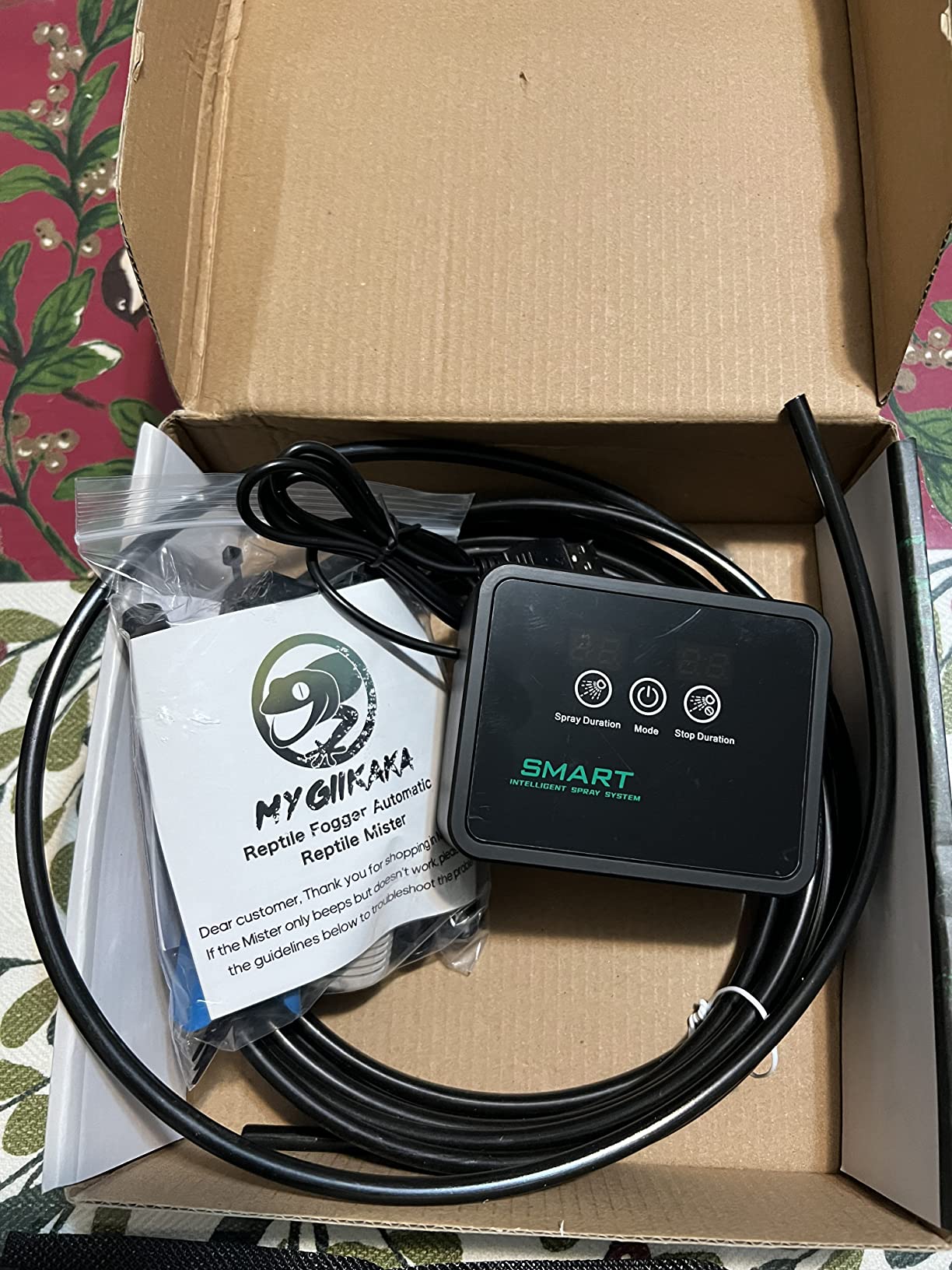 MYGIIKAKA Reptile Fogger Automatic Reptile Mister Fogger for Terrarium, Timed Terrariums Humidifiers for Chameleon/Lizard/Snake/Turtle/Frog customer photo 1