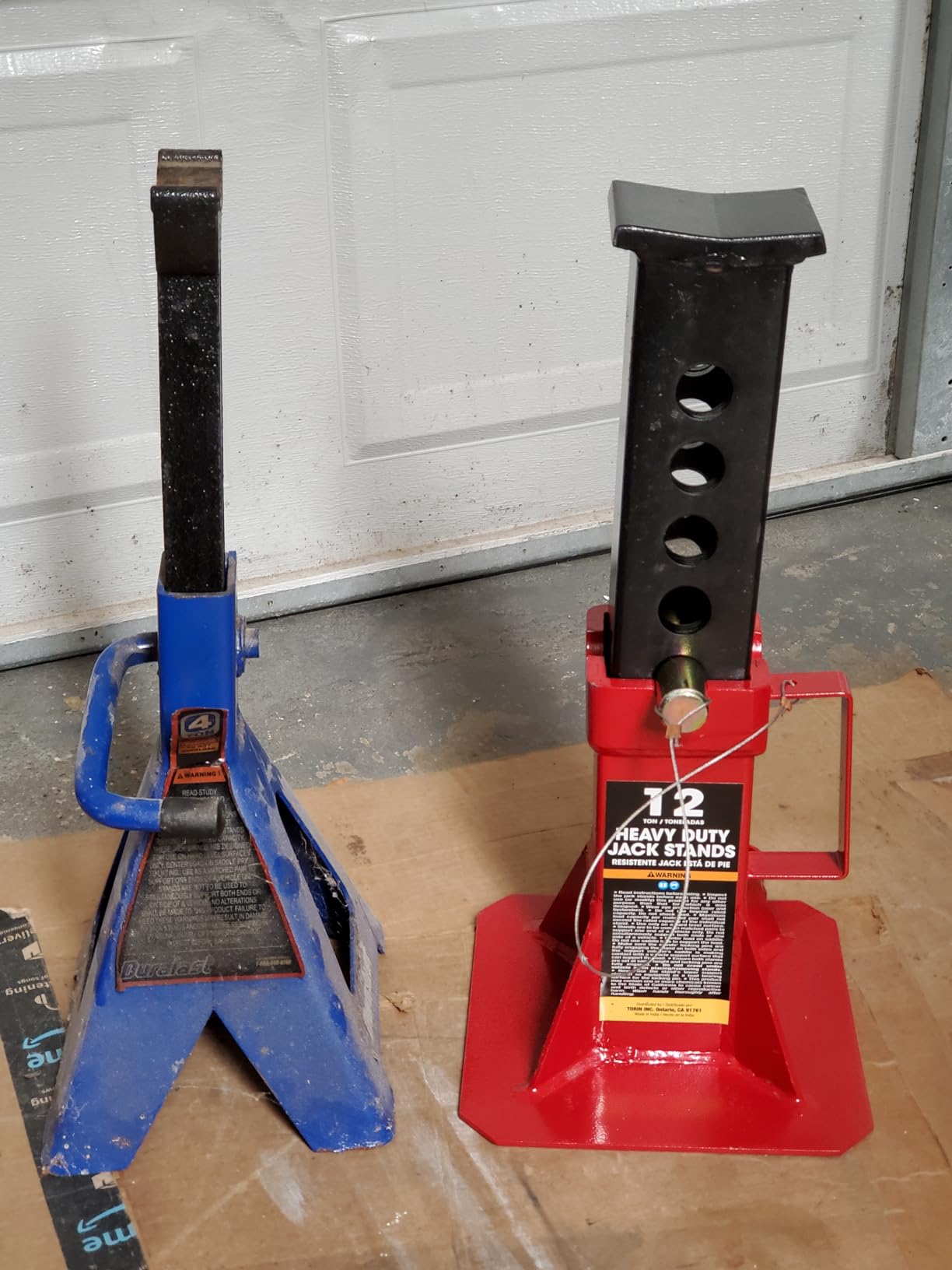 BIG RED ATZ120005R Torin Heavy Duty Pin Type Professional Car Jack Stand with Lock, 12 Ton (26,400 lb) Capacity, Red, 1 Pair customer photo 2
