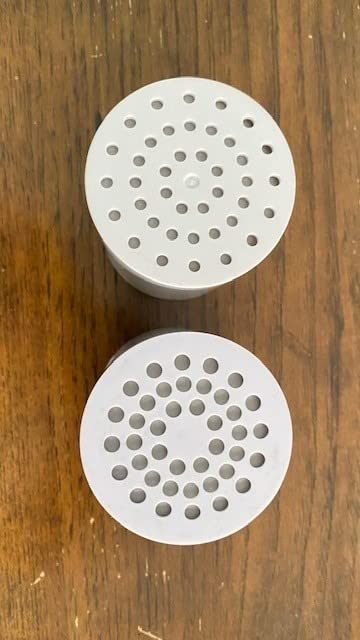 Laicky 4 Pack 20 Stage Shower Filter Replacement Cartridge for Hard Water | Universal Purifier Removes Chlorine, Heavy Metals, Iron, Other Sediments, Water Softener with High Output customer photo 1