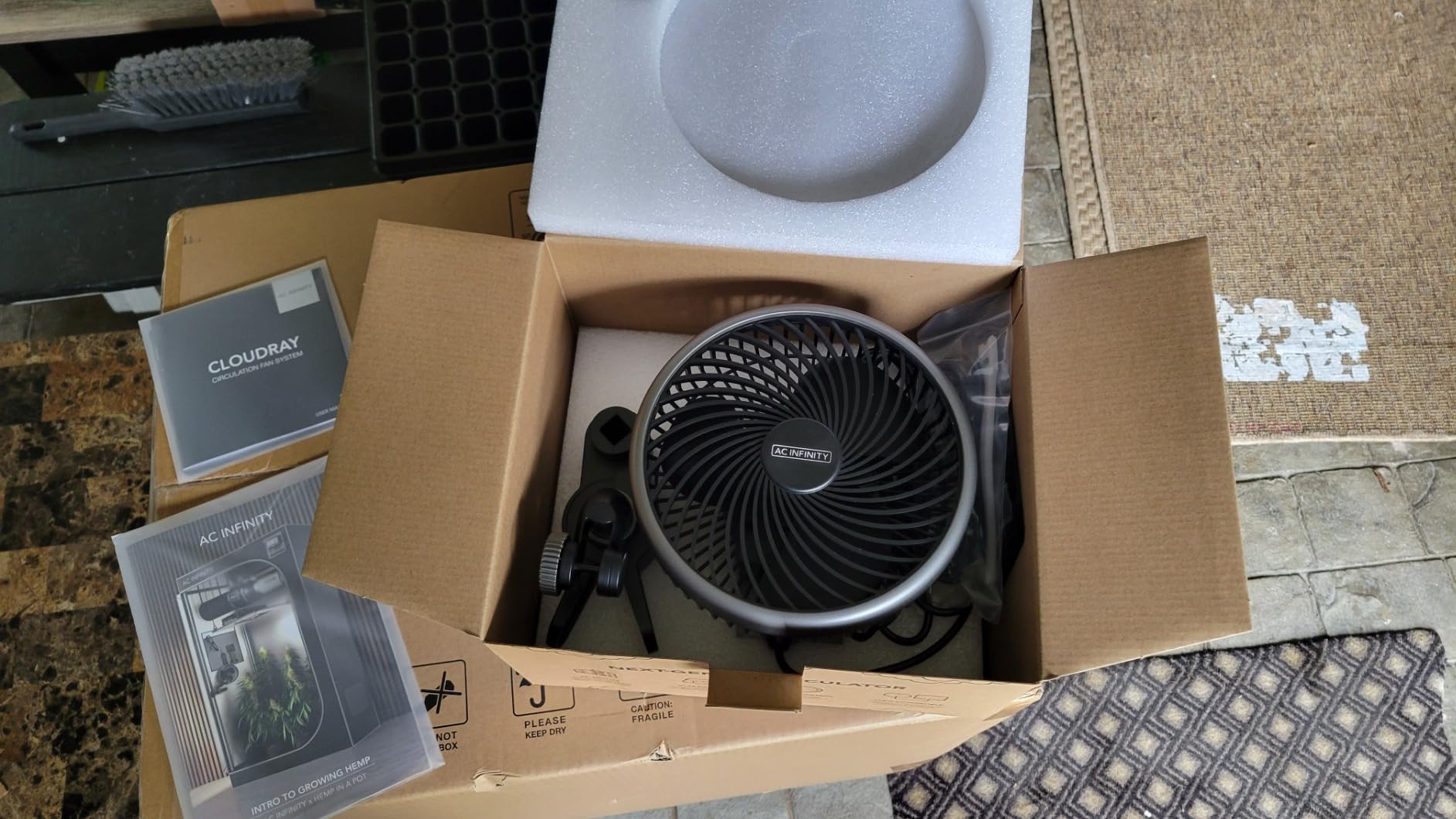 AC Infinity CLOUDRAY S6 Grow Tent Oscillating Clip Fan 6