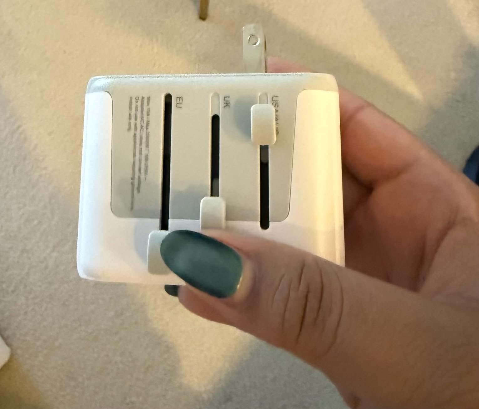 TESSAN Universal Travel Adapter, International Power Adapter | 2 USB C 2 USB A Ports, Travel Plug Adaptor Worldwide for US to Europe UK Italy Ireland Australia France Germany, Type C G A I customer photo 1