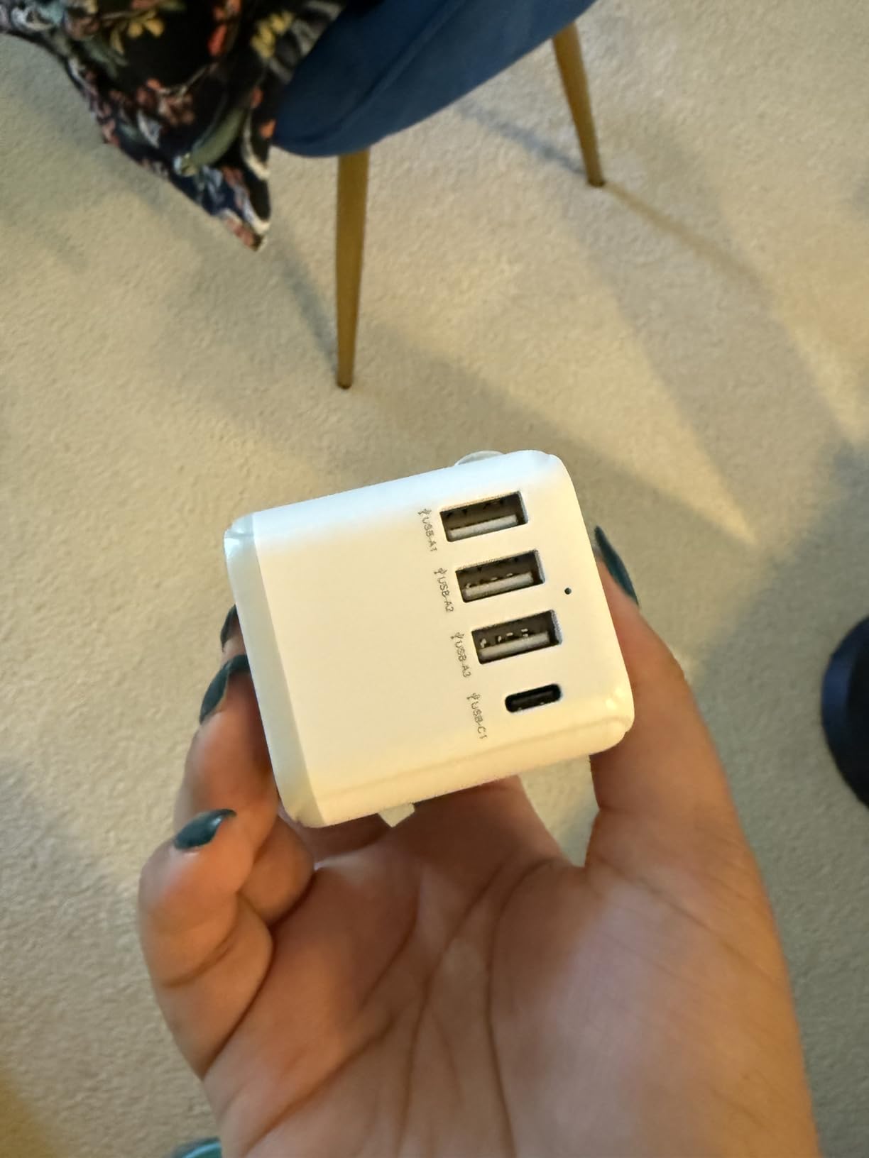 TESSAN Universal Travel Adapter, International Power Adapter | 2 USB C 2 USB A Ports, Travel Plug Adaptor Worldwide for US to Europe UK Italy Ireland Australia France Germany, Type C G A I customer photo 2