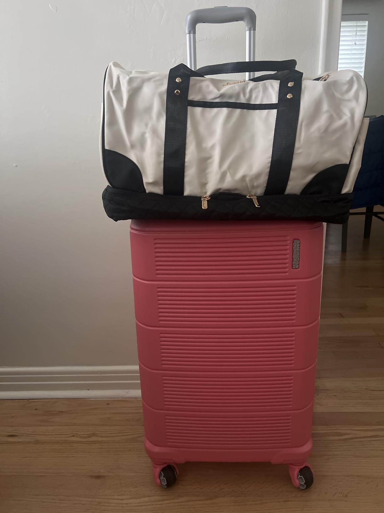American Tourister Stratum 2.0 Hardside Expandable Luggage with Spinners | Jet Black | 3PC (CO/MED/LG) customer photo 1