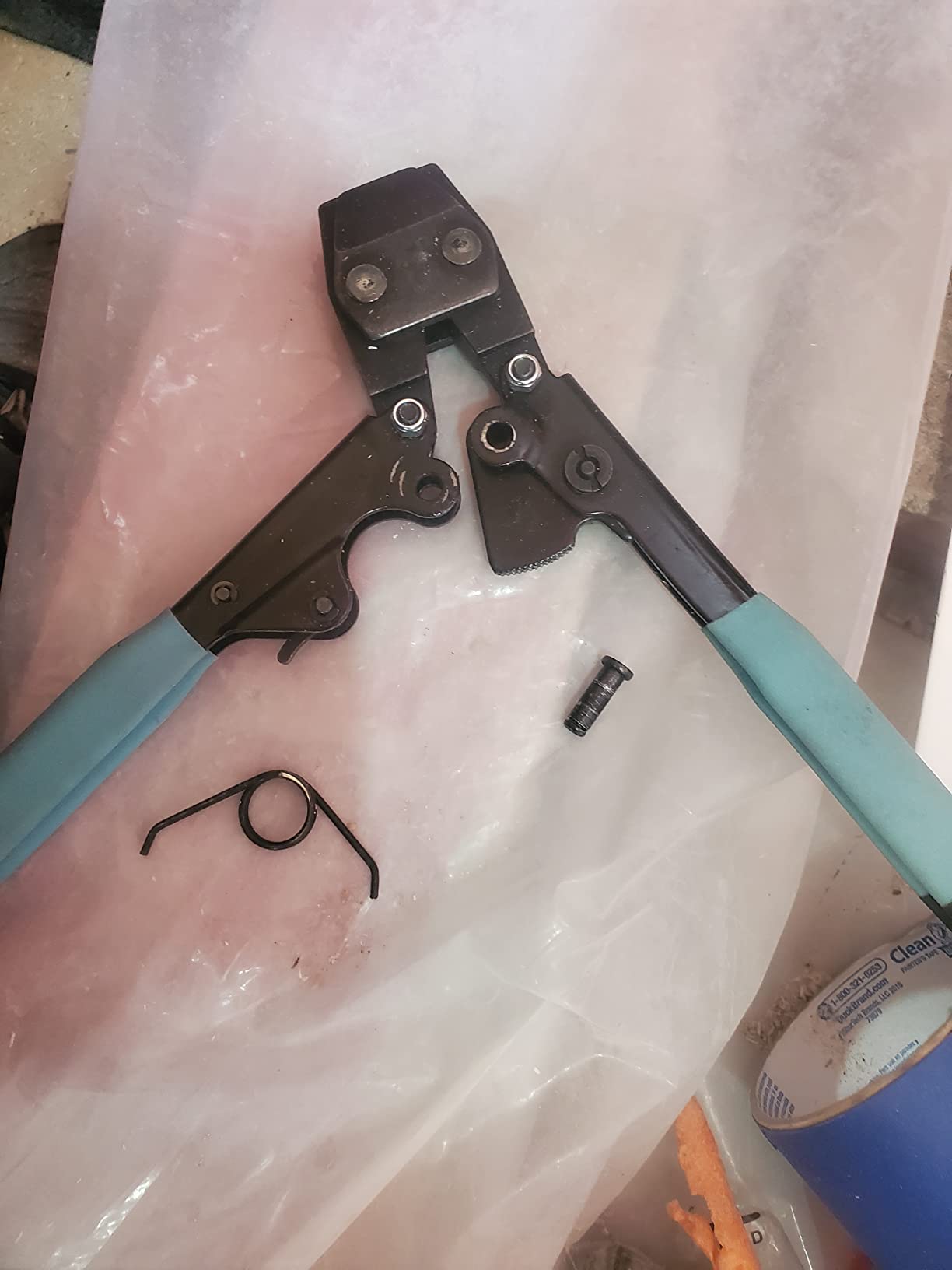 SHALL Pex Crimping Clamp Cinch Tool and Pipe Hose Cutter, Pipe Fitting Crimper Tool Kit Meets ASTM F2098 for 3/8
