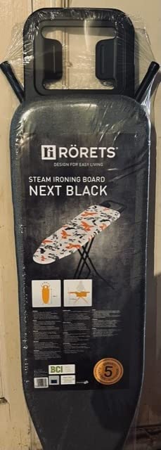 Bartnelli by Rorets Ironing Board Made in Europe | Iron Board with 4 Layered Cover & Pad, Height Adjustable up to 36