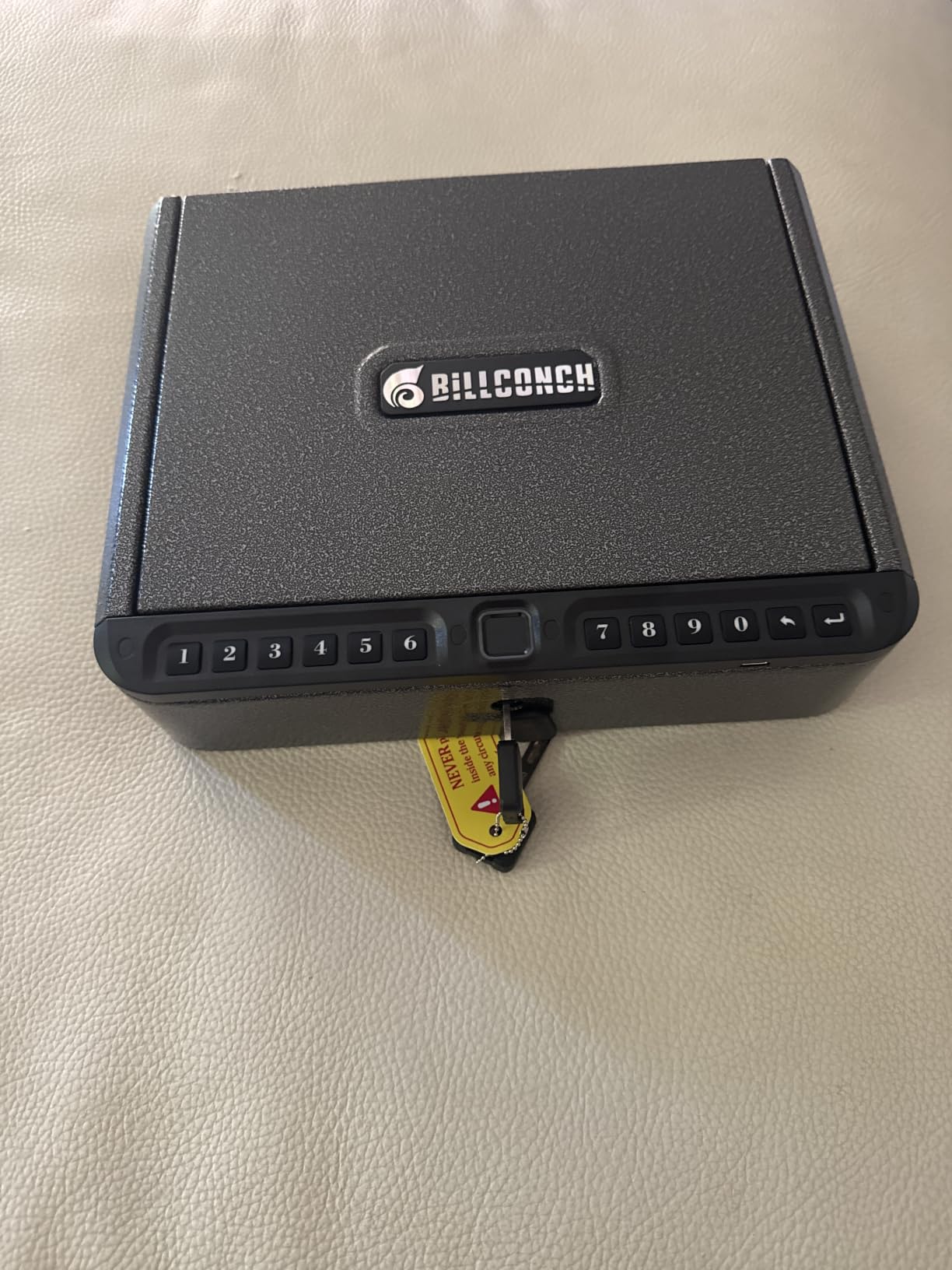 BILLCONCH Gun Safe for Handgun with Fingerprint, App, 0-9 Numeric Keypad - Smart Pistol Safe with 4 Quick-Access Methods, Built-in LED Light customer photo 1