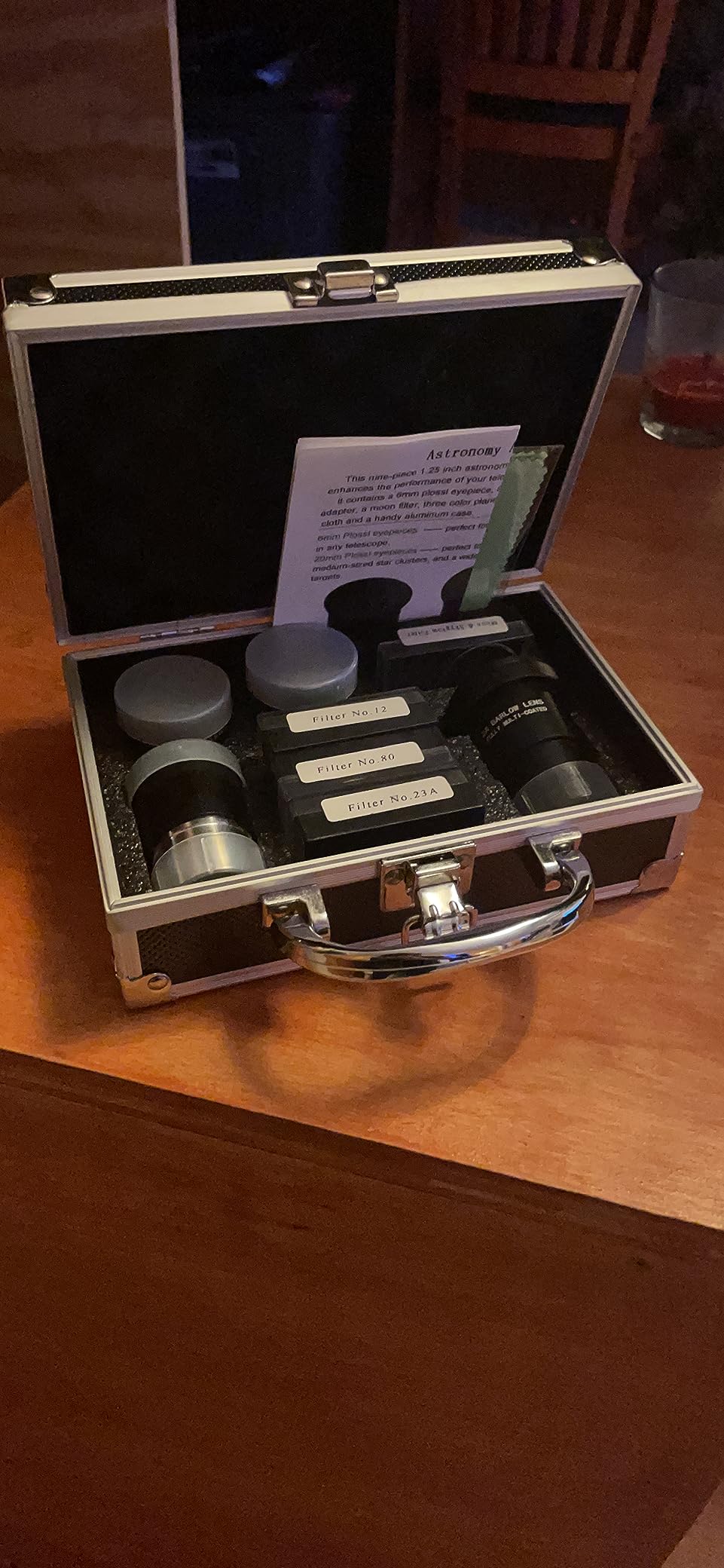 Celticbird Astronomical Telescope Accessory Kit - with 3pcs Plossl Eyepieces Set, 4pcs Filter Set, a 2X Barlow Lens customer photo 1