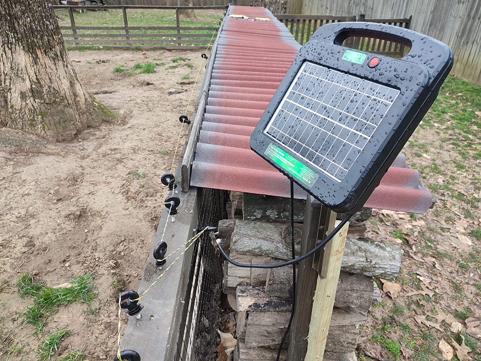 My Animal Command Solar Power Electric Fence Energizer Charger 0.25 Joules | Lithium Ion Battery, Containment, Protection, Livestock, Pet, Horses, Cattle, Sheep, Earthing rod included customer photo 2