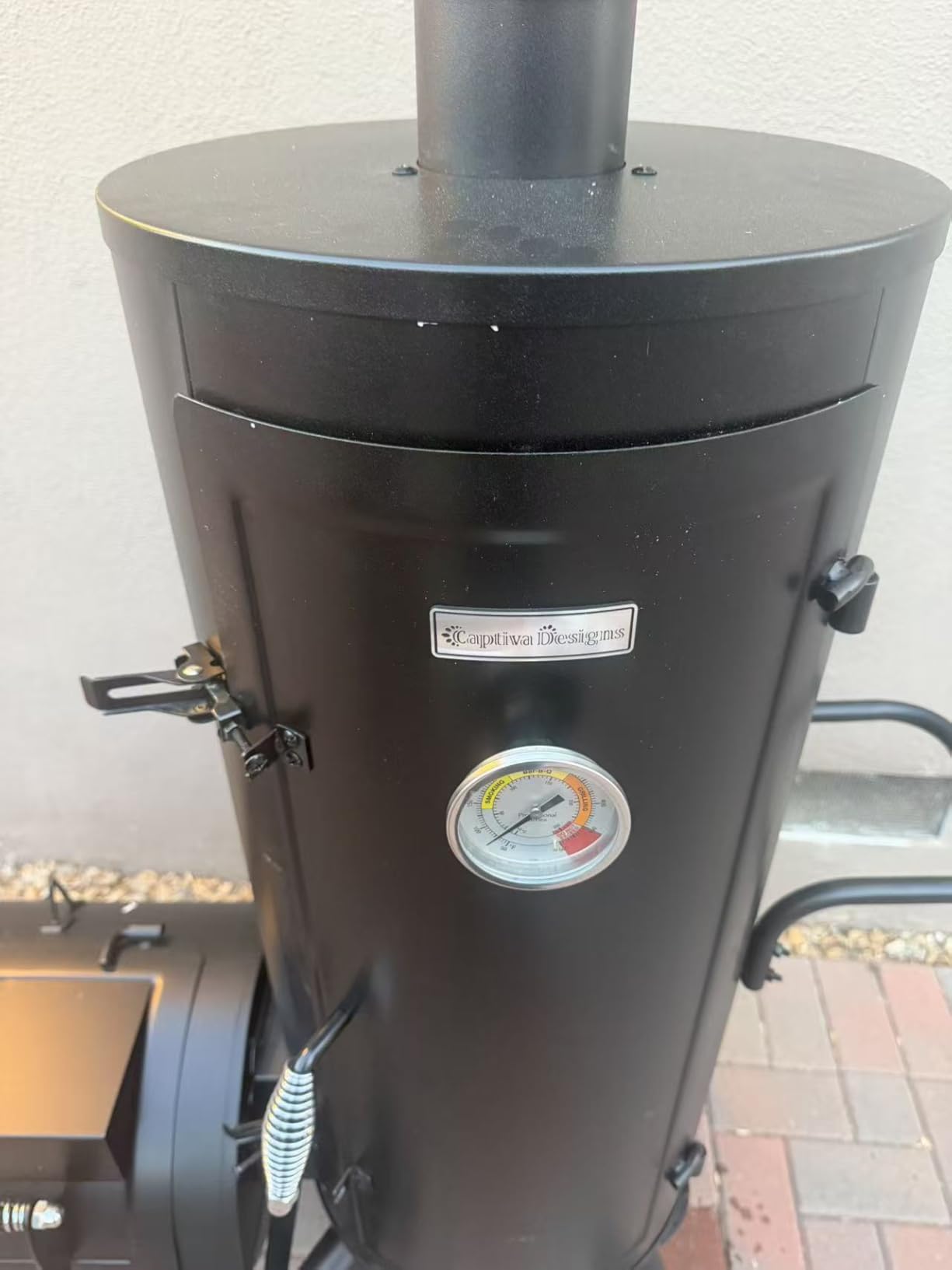 Captiva Designs Smoker Grill Extra Large Outdoor Charcoal Barbecue Grill | Cooking Area (941 sq.in. in Total) Offset Smoker, Heavy Duty Smoker and Grill Combo for Backyard Garden Patio BBQ customer photo 1