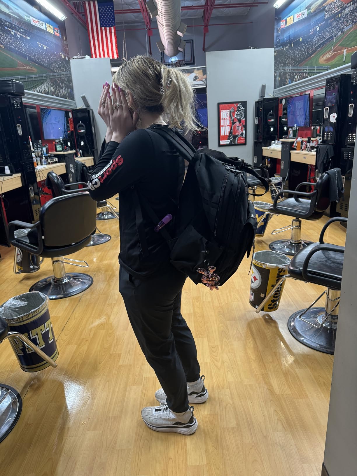 BAFASO Large Capacity Barber Case, Travel Hairdresser Bag, Black | Holds Various Hair Cutting Tools customer photo 1