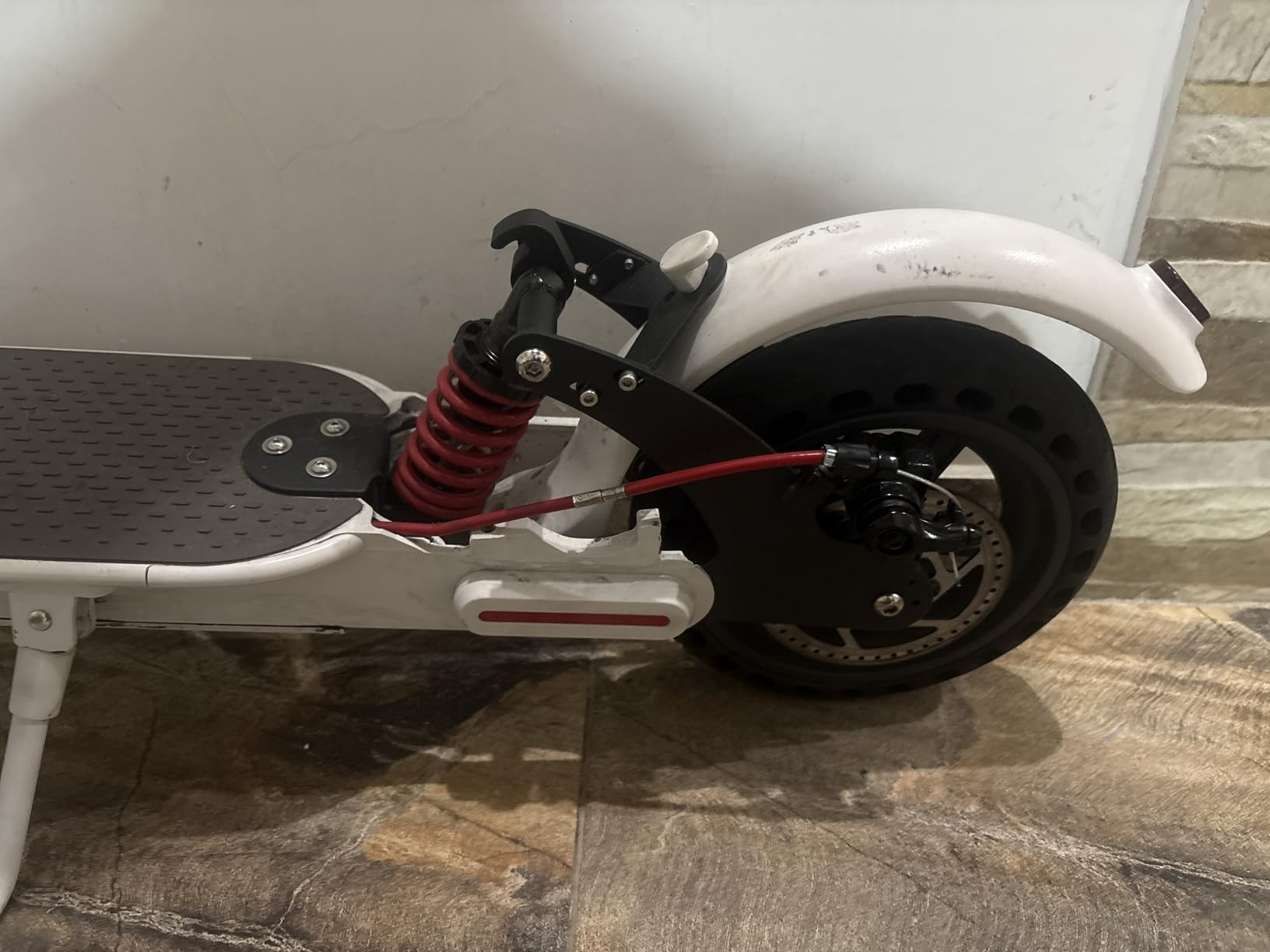 MIMIRACLE Electric Scooter Rear Suspension Kit Compatible with Xiaomi M365 Pro Pro2 1S Electric Scooter Shock Absorber Rear Suspension Fork Set customer photo 2