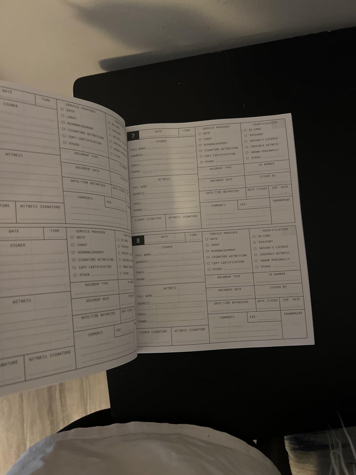 Notary Journal: I May Not Be Famous But I Get Paid For My Signature: Official Notary Log Book To Record Notarial Acts | 200 Entries | Notary Public Record Book For Women | Pink & Gold Marble Glitter customer photo 2