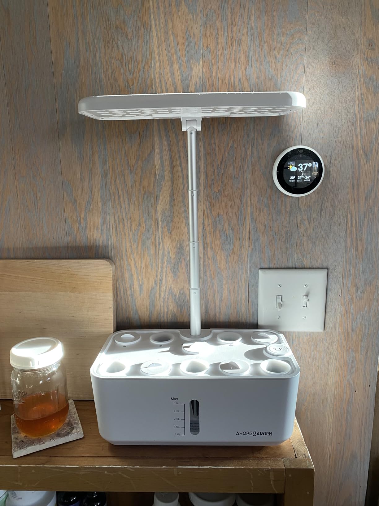 Ahopegarden Indoor Garden Hydroponics Growing System: 10 Pods Kit with LED customer photo 2