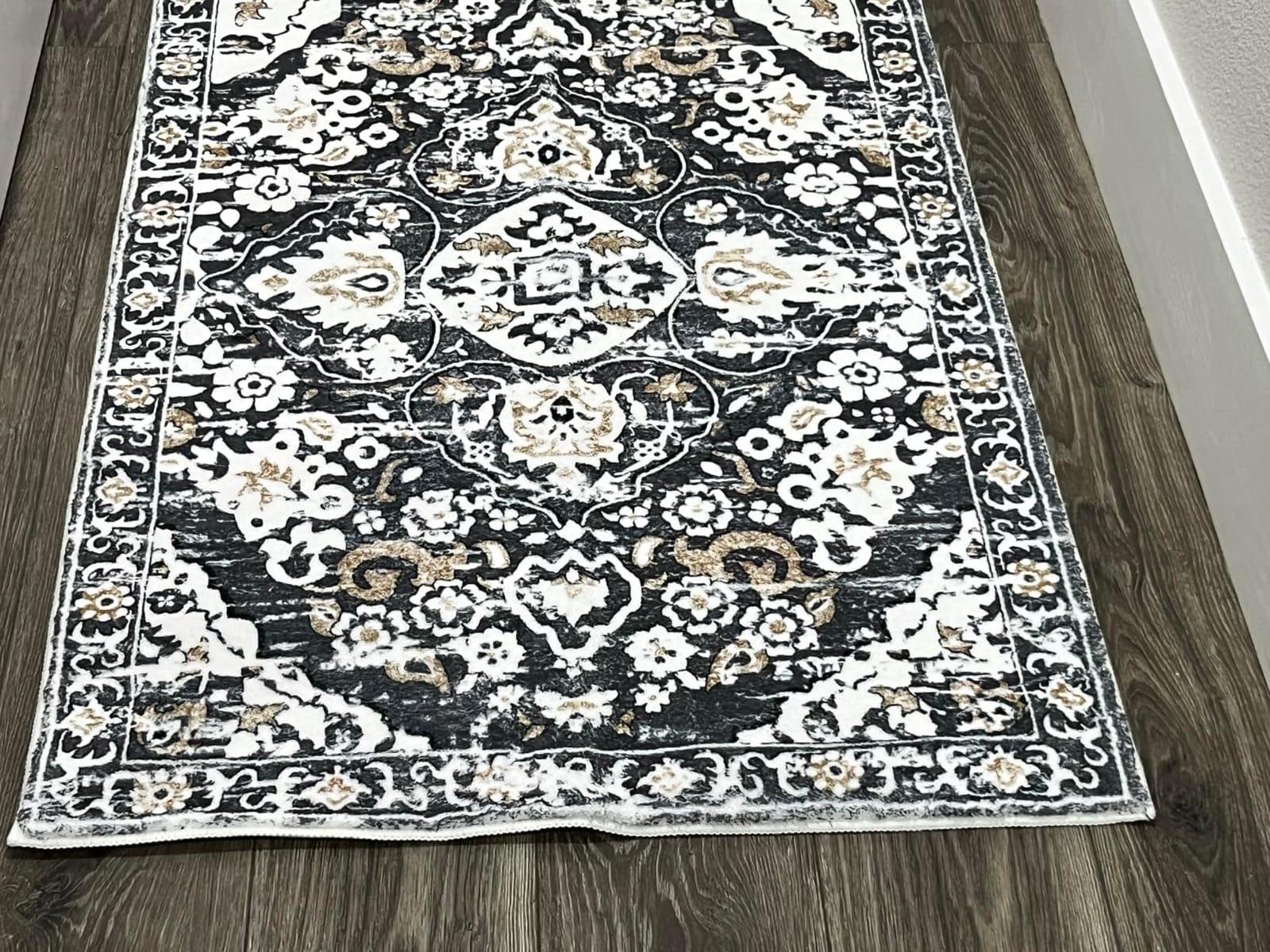 HEBE Hallway Runner Rug 2'x6', Washable Non Slip Kitchen Rug Runner | Soft Boho Bedroom Runner Rug, Vintage Distressed Low-Pile Floor Carpet Runners for Hallway, Entrance, Bathroom, Laundry customer photo 1
