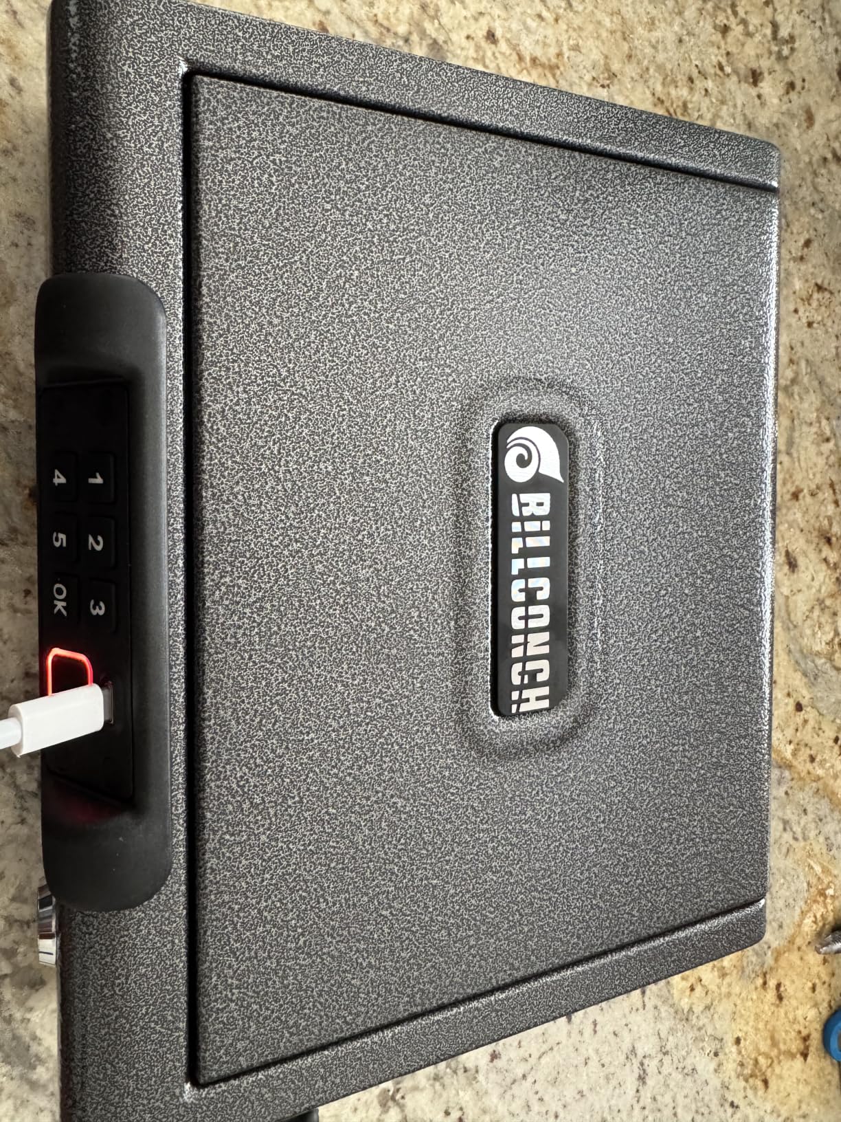BILLCONCH Biometric Fingerprint Gun Safe for Handgun Pistol Safes - Fingerprint PIN Key Unlock, Interior Light and USB Charging Lock Box with Silent Mode customer photo 2