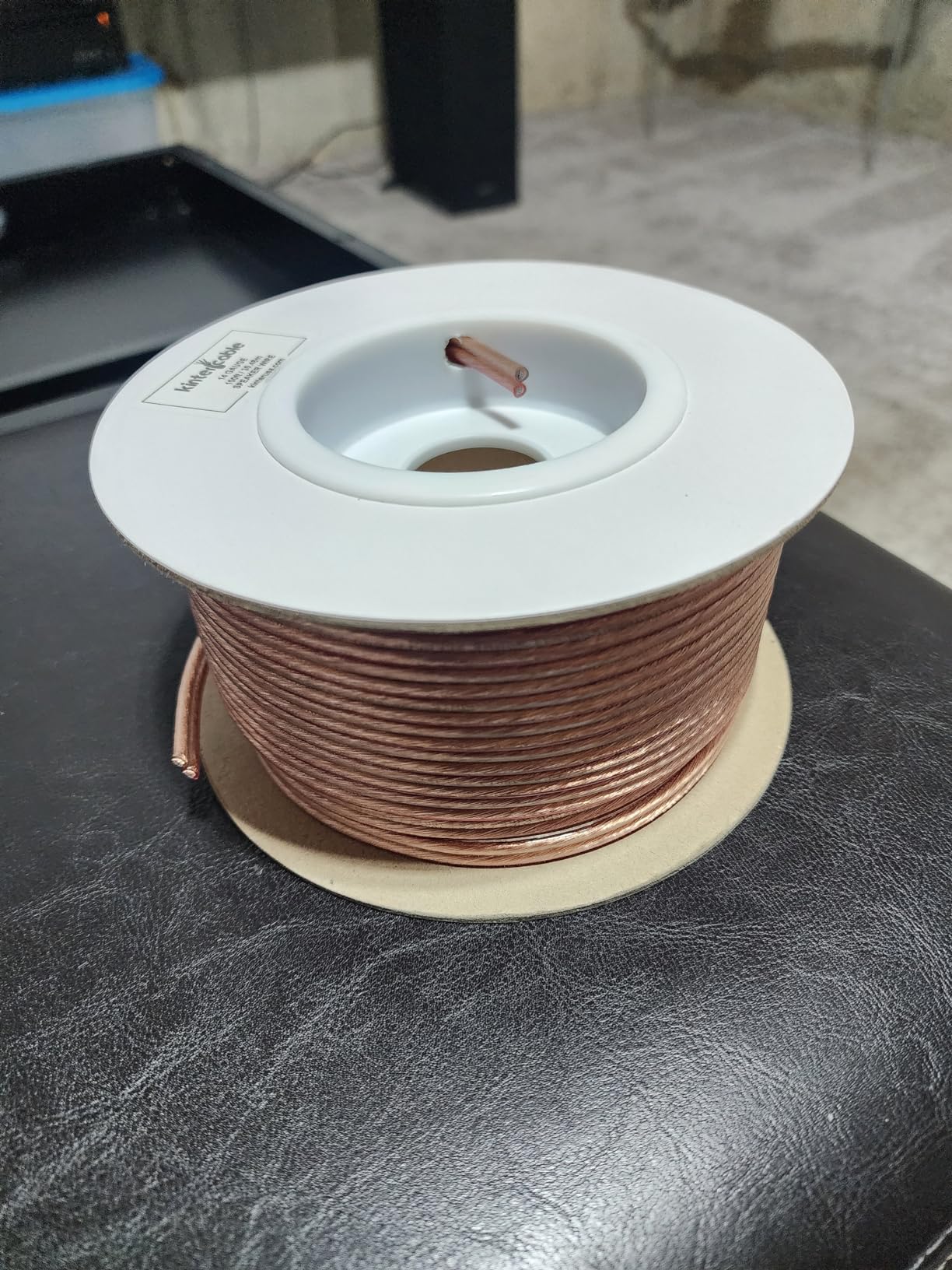 Kinter Cable 100ft 14-Gauge Audio Stereo Speaker Wire, 2 Conductor, CCA, Home Theater, HiFi, Surround, Car Audio customer photo 2