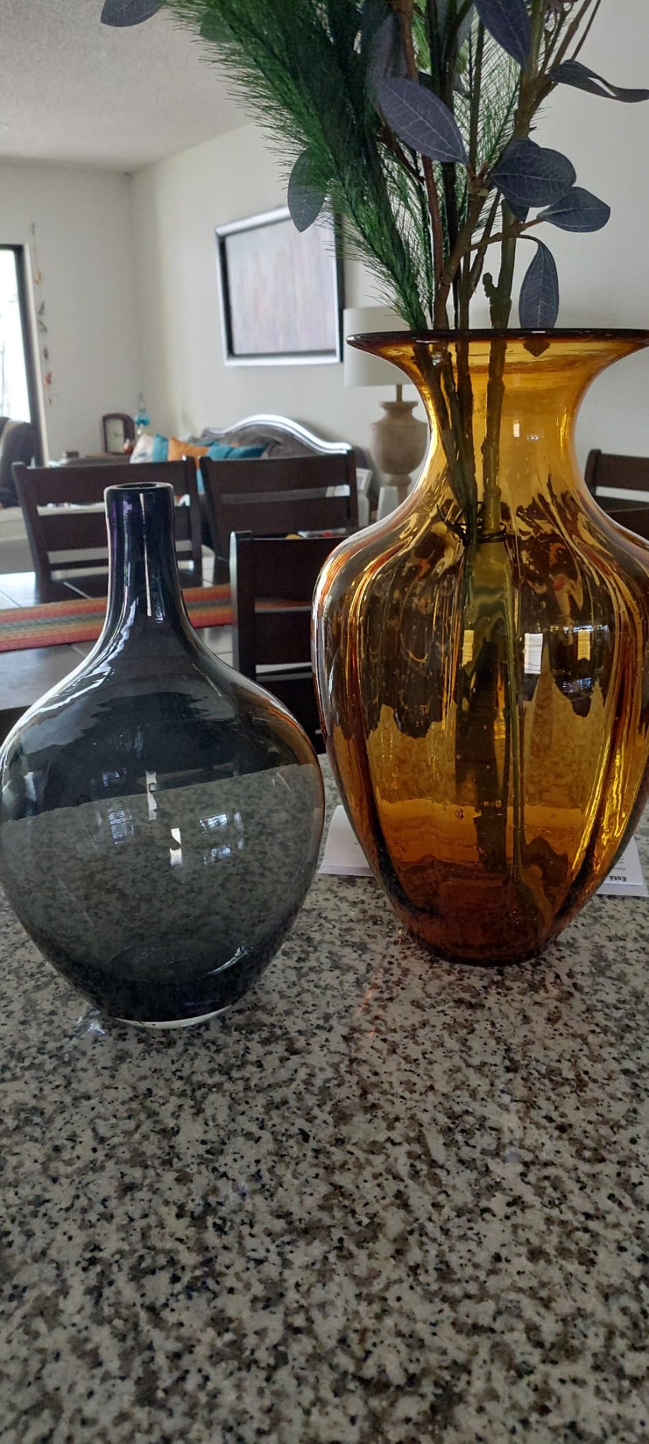 Large Glass Vase for Floor, 15
