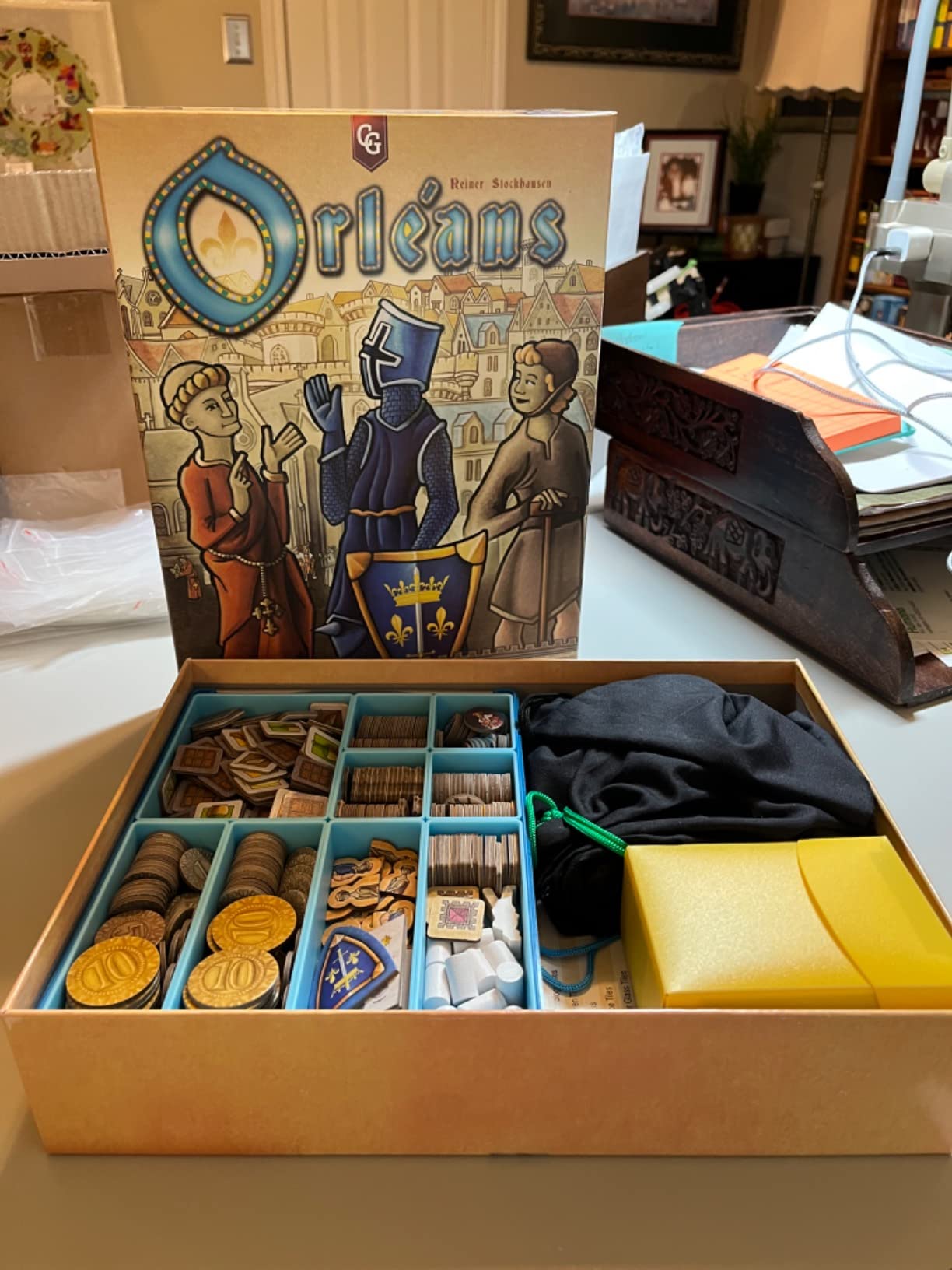 Token Silo Convertible | Store & Organize Board Game Tokens | 9 Removable Trays in 3 Different Sizes | Stackable | Space-Saving Design | Lime Green customer photo 2