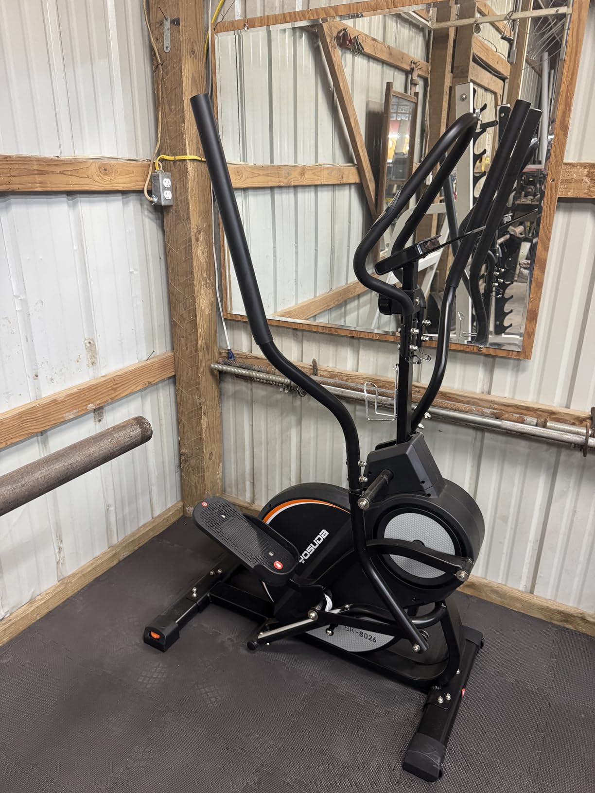 YOSUDA Elliptical Exercise Machine, Compact 3-in-1 (Elliptical + Cardio Climber + Stair Stepper) Elliptical for Home with 45 Degree Incline, 15.5IN Stride, 16 Levels Resistance, Support Kinomap/Fed APP customer photo 1