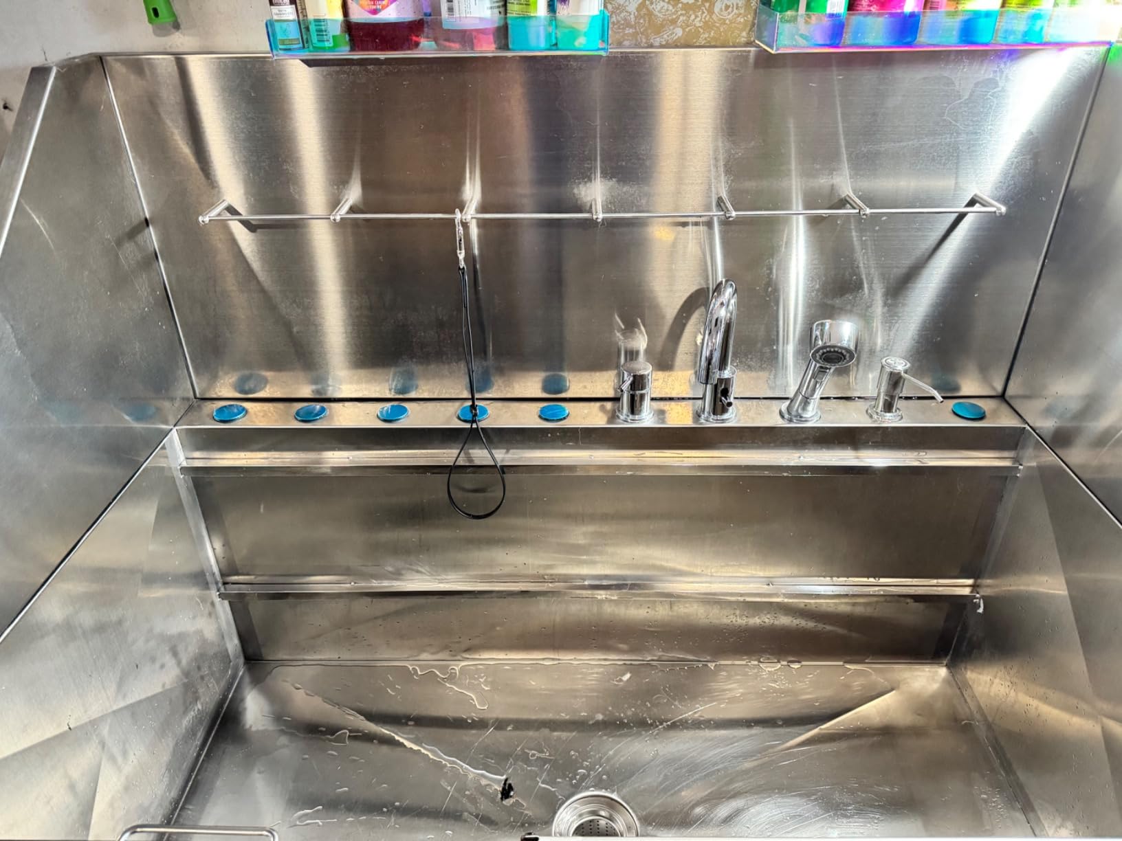 Professional Dog Washing Station 304 Stainless Steel Pet Wash Sink | Grooming Bathtub w/Shower, Floor Grates and Storage for Large, Medium & Small Pets (Silver, 50 Inches, Left Ramp, 1 Drawer) customer photo 1