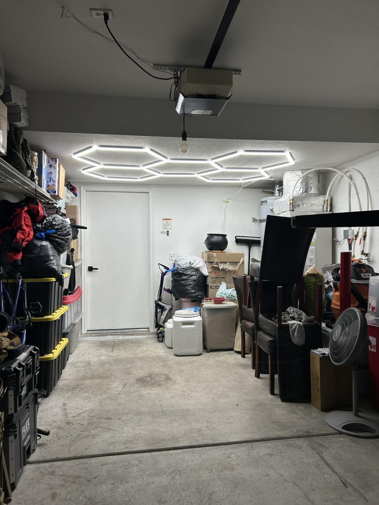 LZHOME Hexagon 5000K LED Garage Lights: 25 Pack Updated 1.31-inch Wider Size, 26300LM Super Bright Hex Lighting Ceiling LED Shop Light for Garage, Car Detailing, Workshop, Warehouse, Gym, Basement customer photo 1