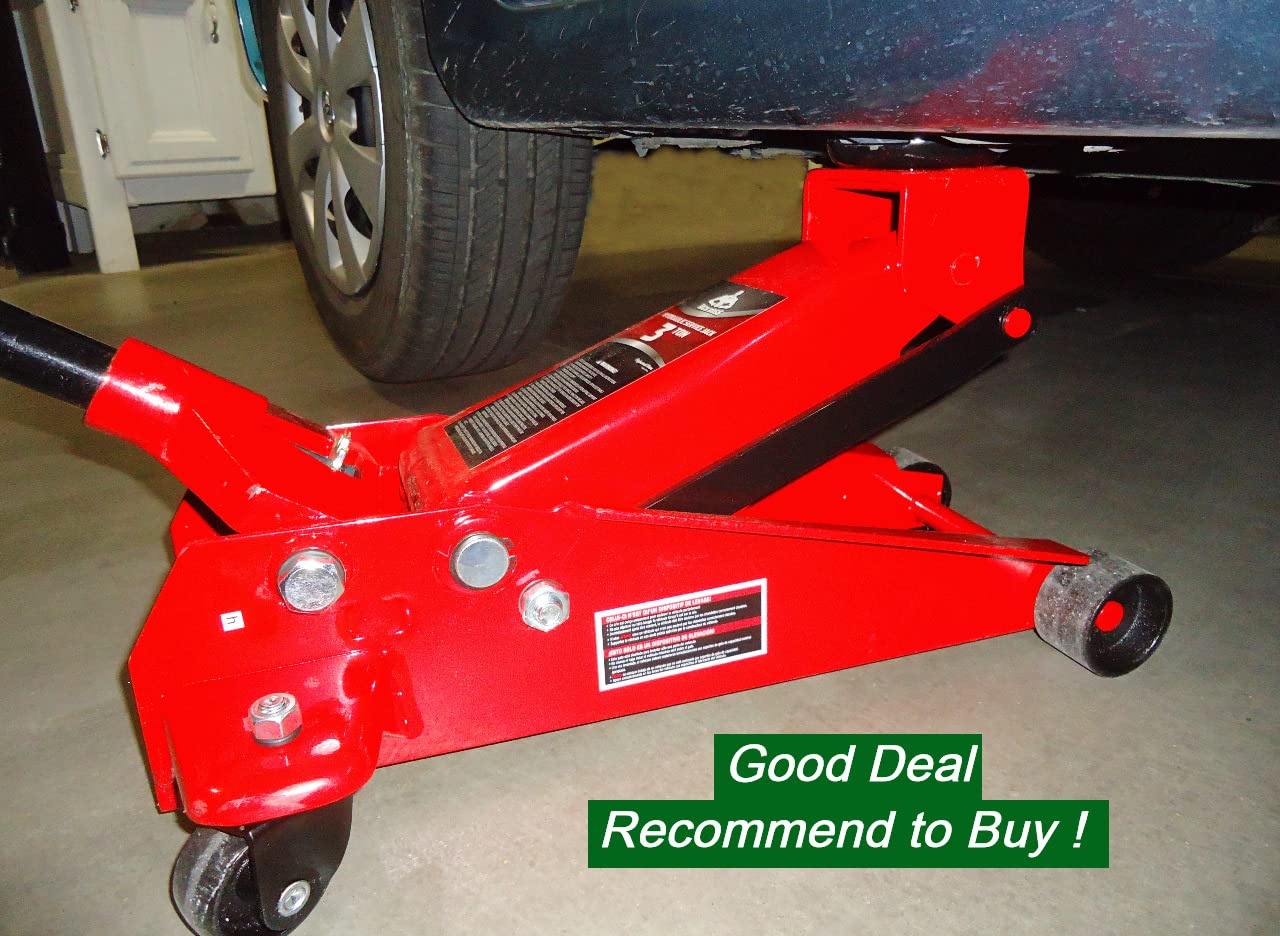 Jack Boss Floor Jack 3 Ton Capacity Fast Lift Service Jack Steel Heavy Duty Hydraulic Car Jack customer photo 1
