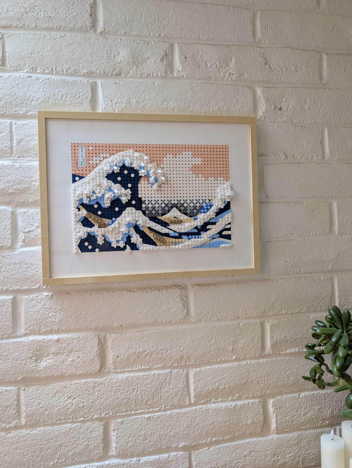 LEGO Art Hokusai The Great Wave Framed Japanese Wall Art Building Set - Unique Wall Decor for Home, Room, or Office - Fun Activity for Adults, Ages 18+ - Gift for Men and Women - 31208 customer photo 2