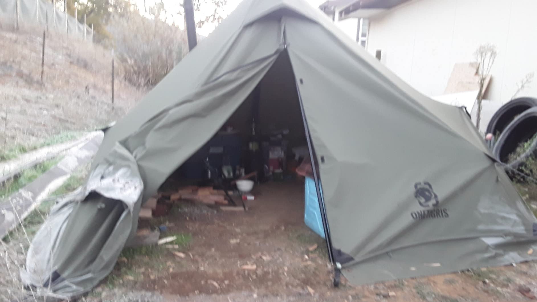 OneTigris Conifer Canvas Hot Tent with Stove Jack, Fire Retardant Teepee for Adults, Snow Skirt for Winter Camping, Travel, Bushcraft customer photo 1