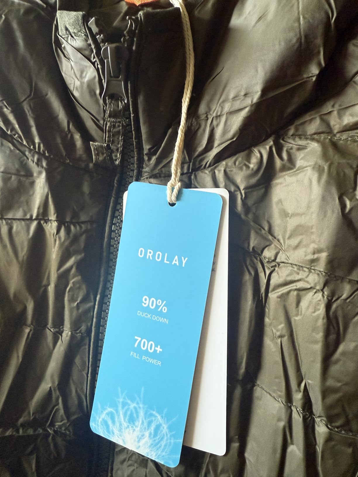 Orolay Women's Packable Down Jacket Hooded - Ultra Lightweight Quilted Coat, Short Puffer Coat with Pockets for Spring Fall customer photo 2