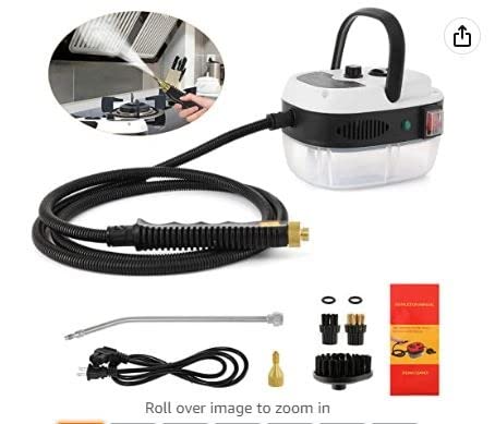 BEAMNOVA 2500W Steam Cleaner for Car High Pressure Steamer Auto Detailing | Handheld Portable Pressurized Steam Machine for Cleaning Cars, 1L Water Container, for Automotive Engine Vehicle Interior customer photo 1