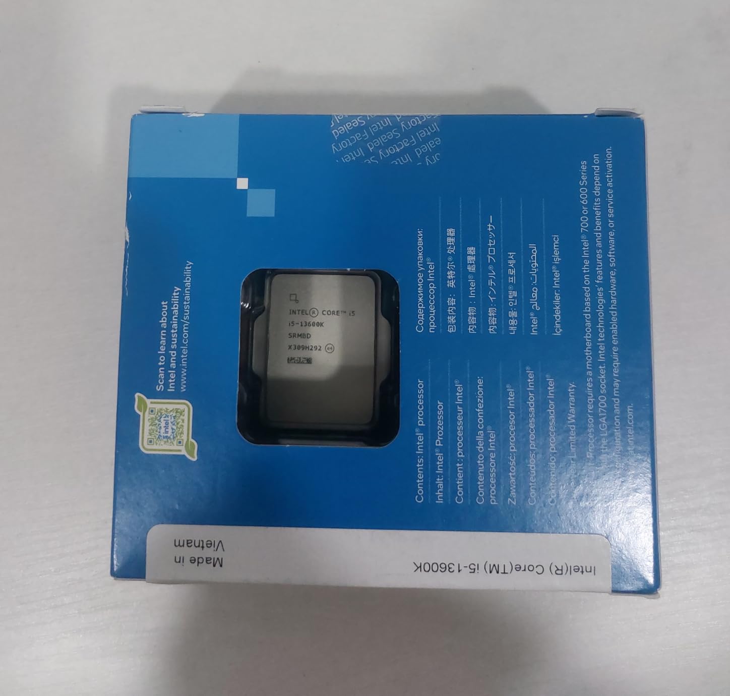 Core i5-13600K Desktop Processor 14 cores (6 P-cores + 8 E-cores) 24M Cache, up to 5.1 GHz customer photo 1