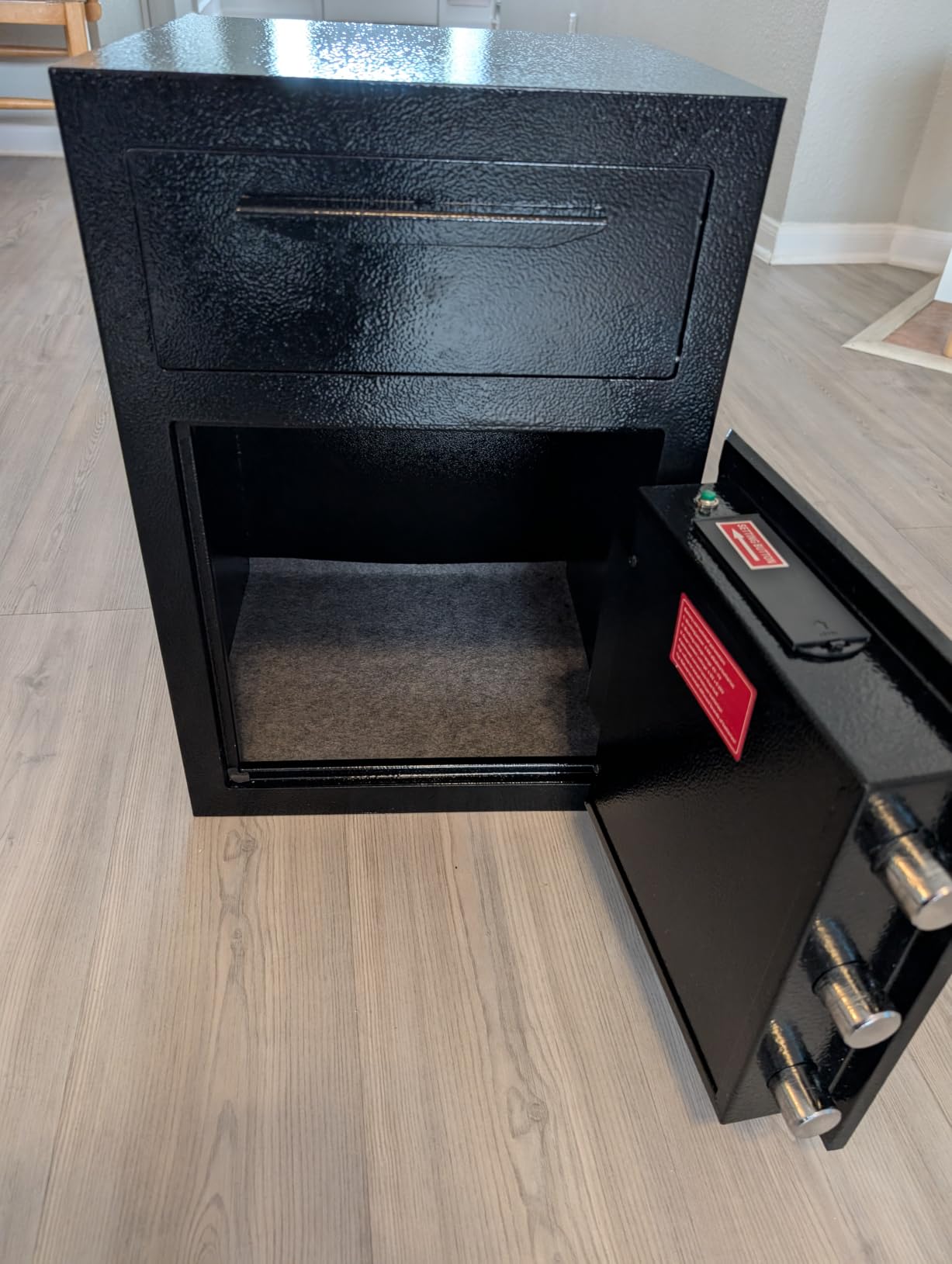 2.8 Cub Depository Drop Safe & Fireproof bag, Front Drop Slot Lock Box with Digital Combination Anti-Fishing, Silent Deposit Safe Box, Security Money Safe for Cash Slips Expense Business Office Home customer photo 1
