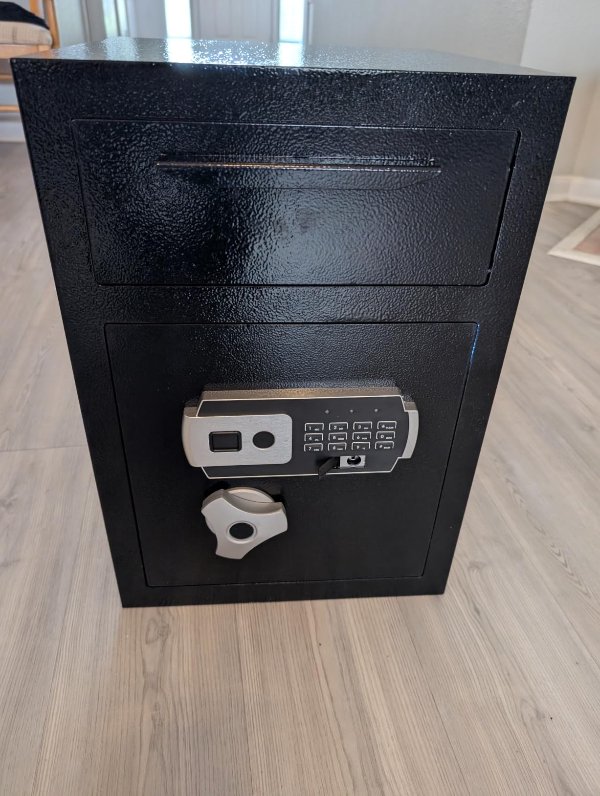 2.8 Cub Depository Drop Safe & Fireproof bag, Front Drop Slot Lock Box with Digital Combination Anti-Fishing, Silent Deposit Safe Box, Security Money Safe for Cash Slips Expense Business Office Home customer photo 2