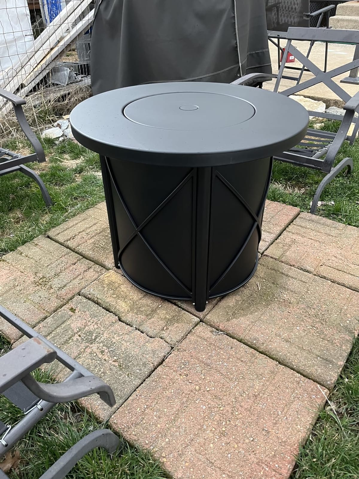 BALI OUTDOORS 50000 BTU Propane Fire Pit for Outdoor | 30 in Fire Pit Table Outdoor, Round Firepits for Outside Backyard, Patio customer photo 1